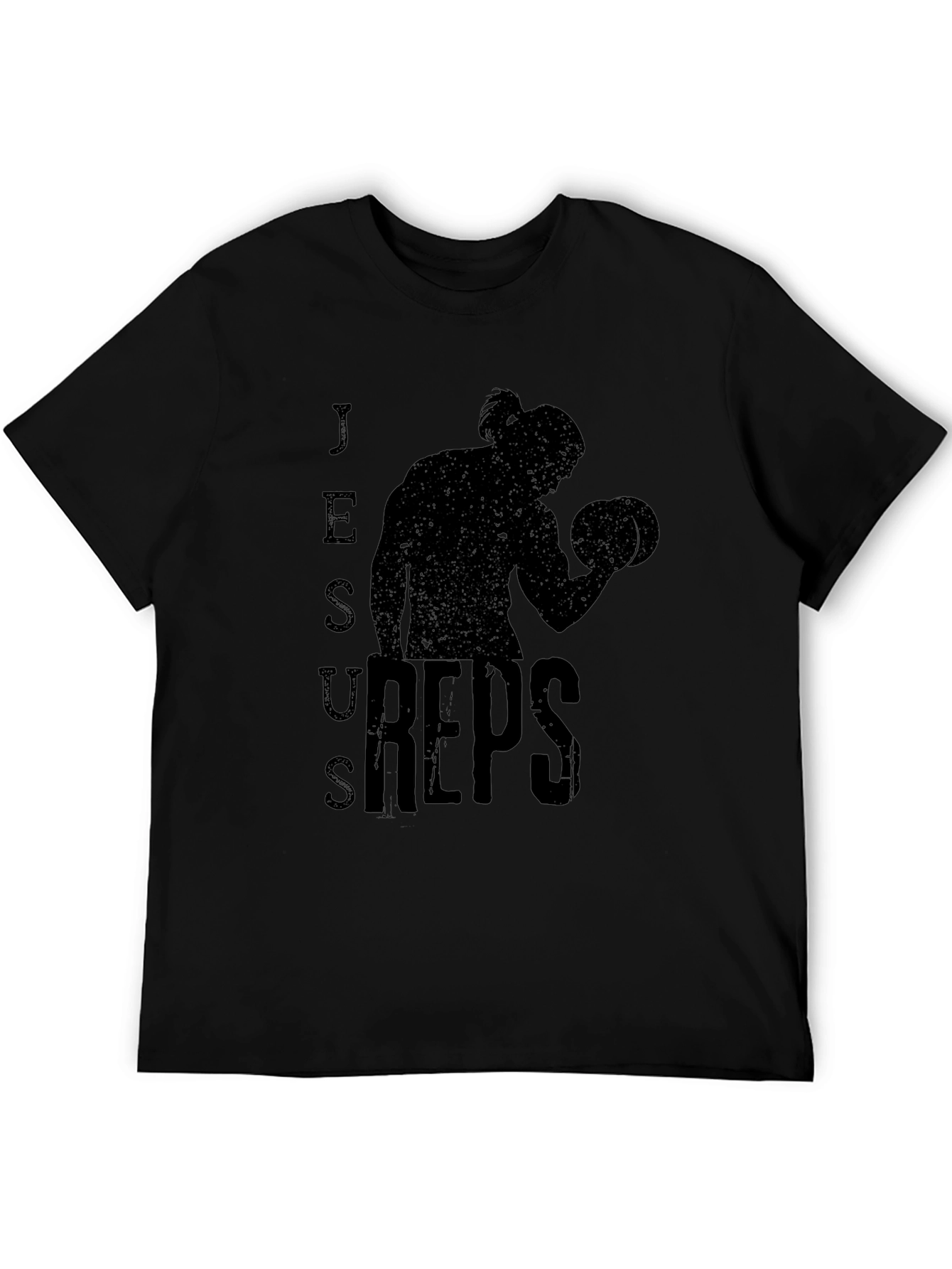 Jesus Reps Black Graphic T-Shirt