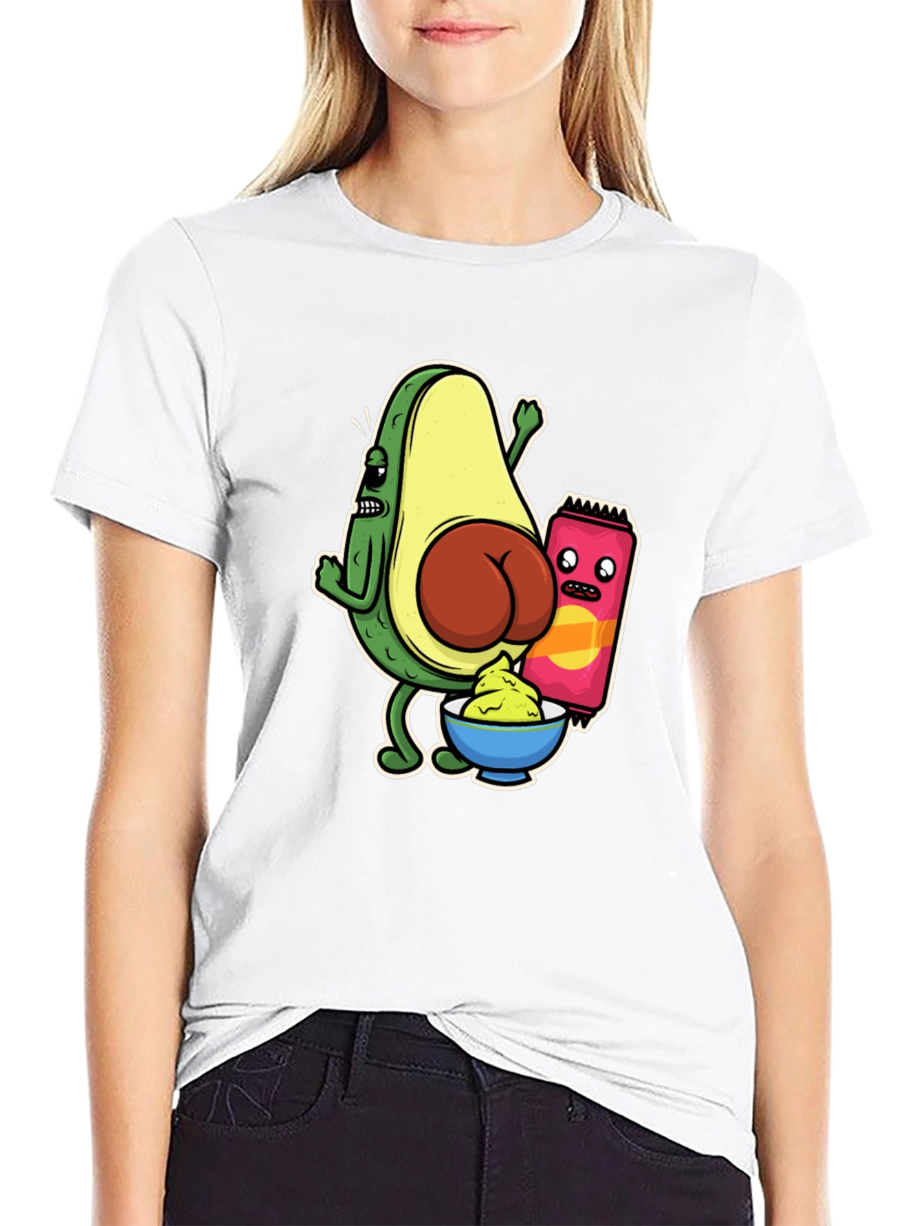 Avocado Butt Funny Graphic Tee