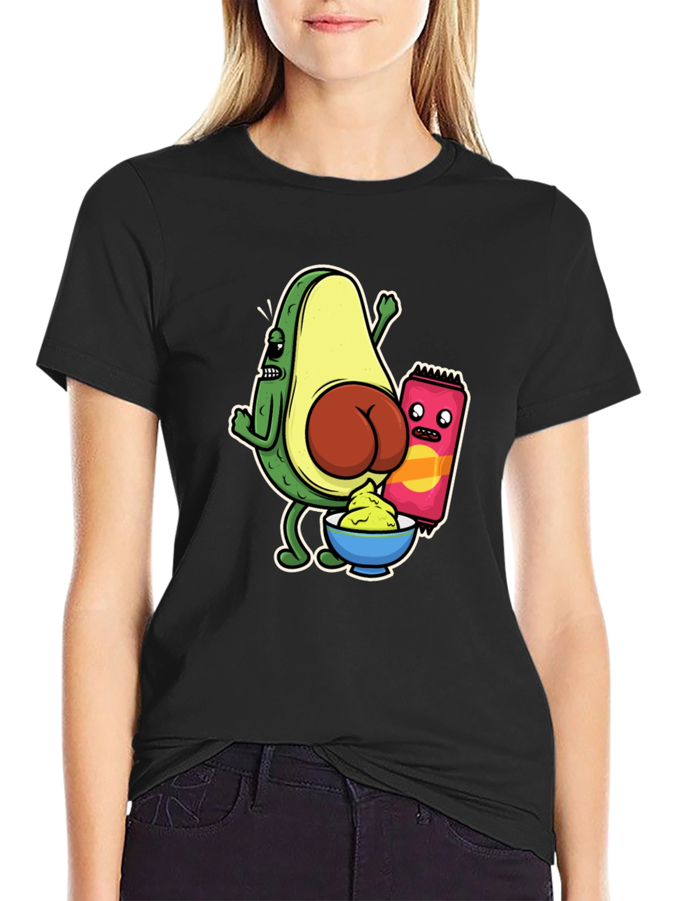 Avocado Butt Funny Graphic Tee