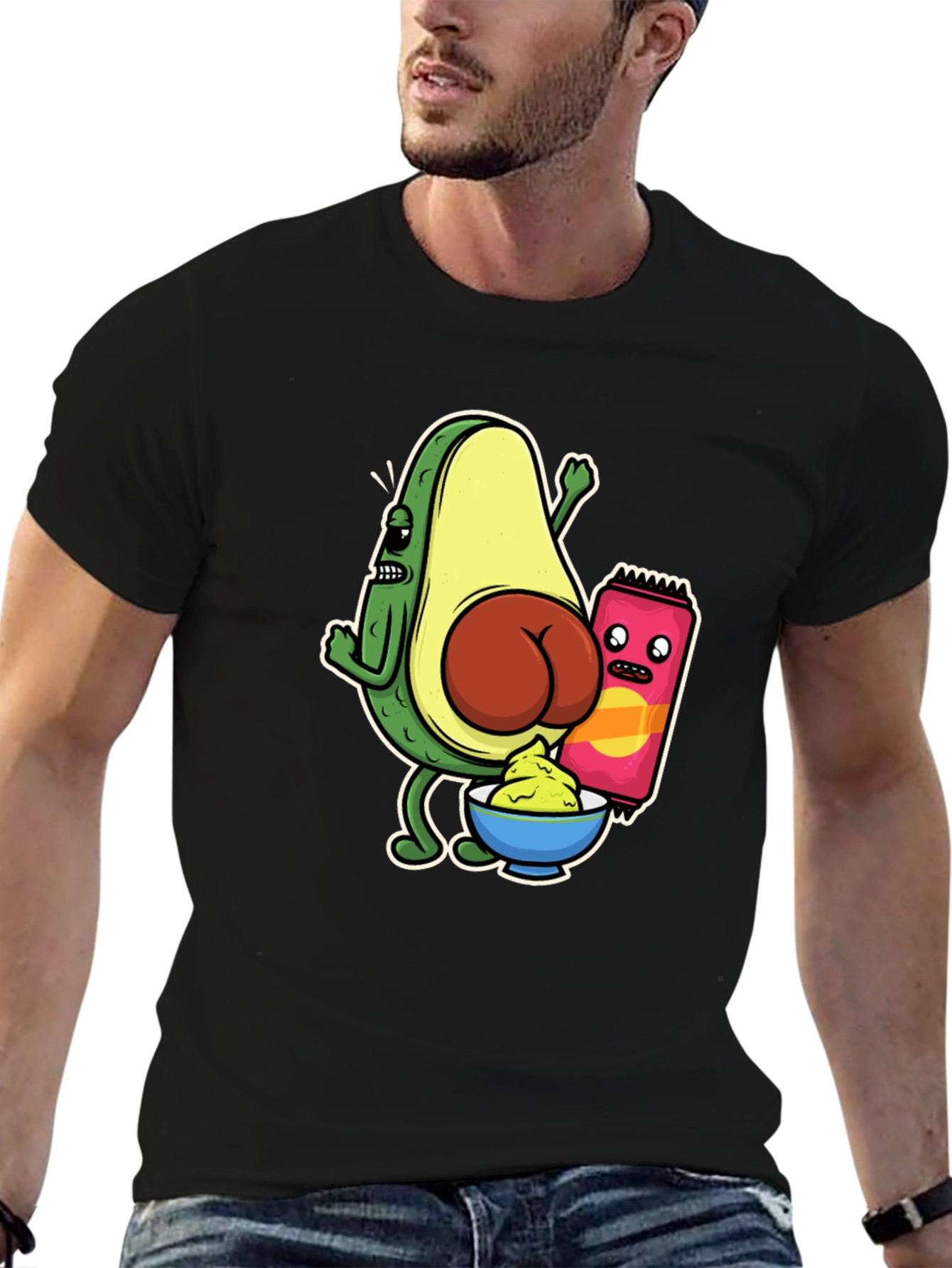 Avocado Butt Funny Graphic Tee