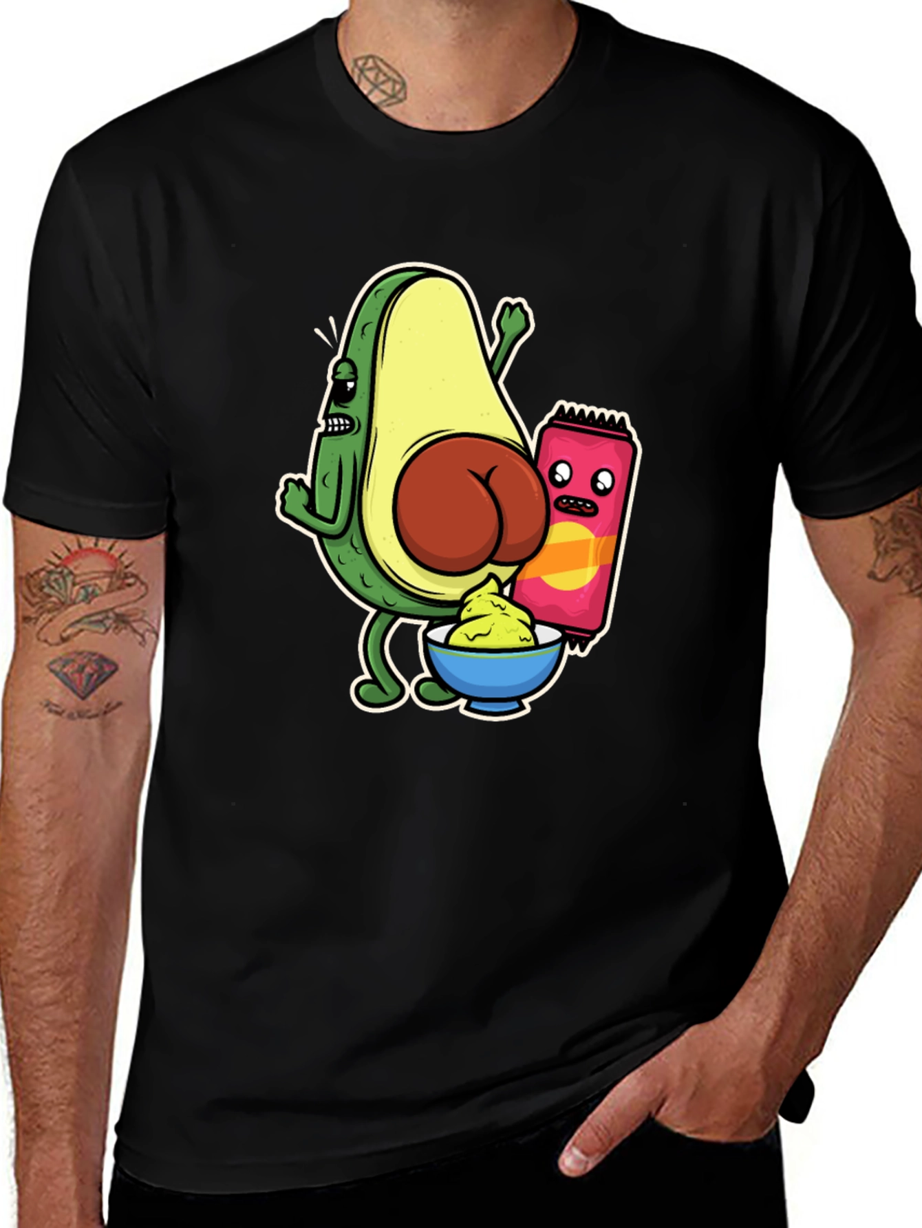 Avocado Butt Funny Graphic Tee