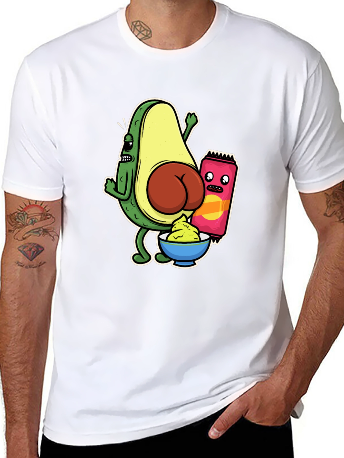 Avocado Butt Funny Graphic Tee