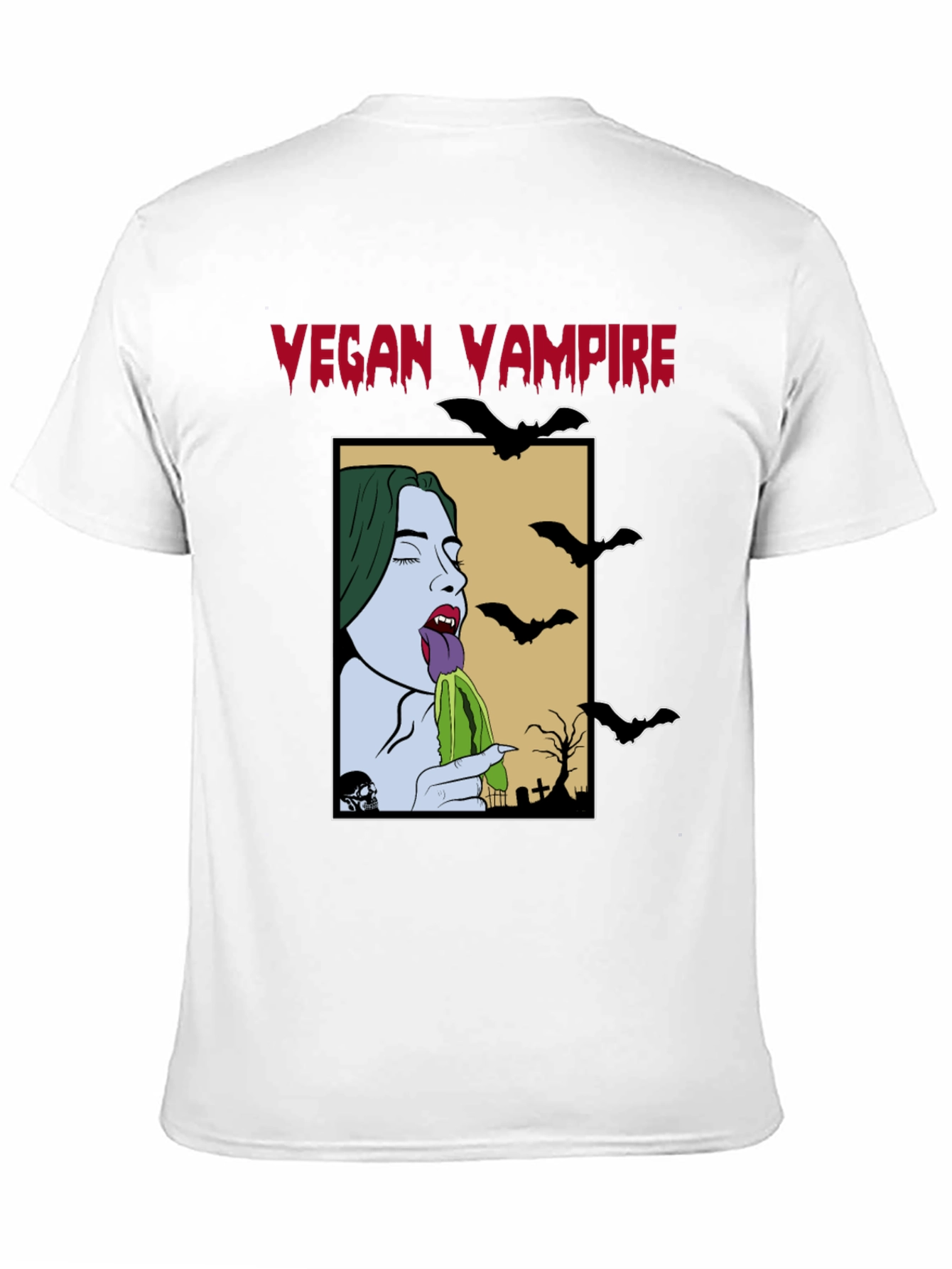 Vegan Vampire T-Shirt - Unique Graphic Tee