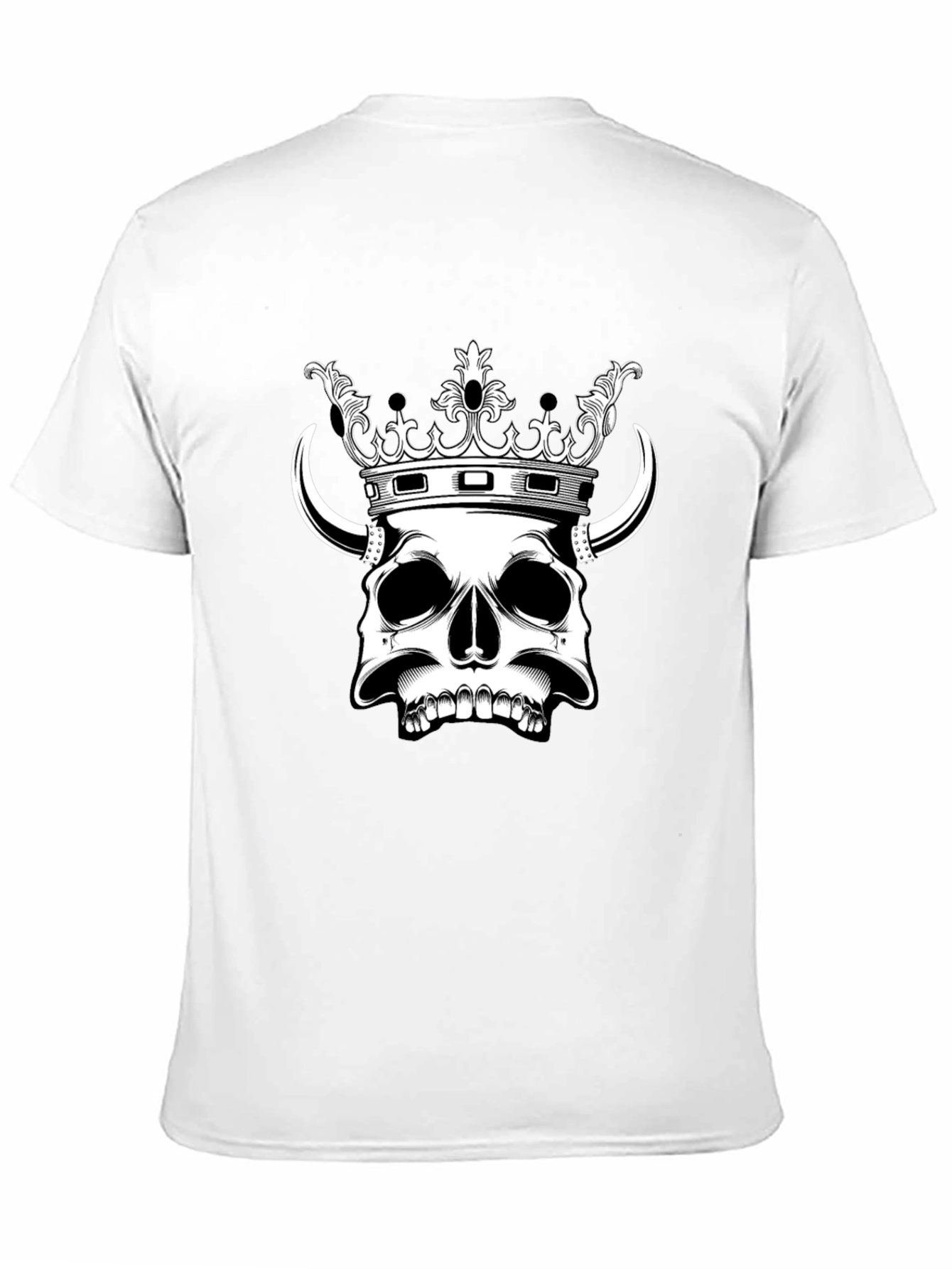 Skull King Graphic Tee - Black Cotton T-Shirt