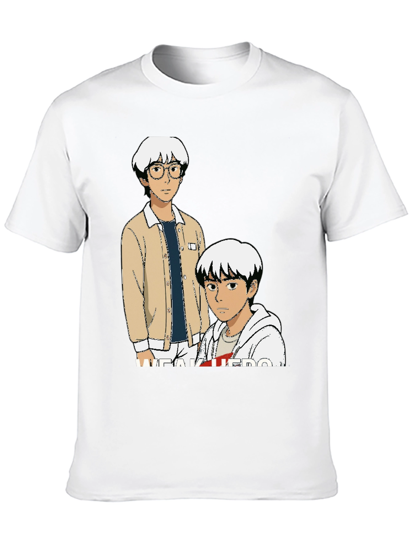 Anime Graphic Tee - Black Cotton T-Shirt