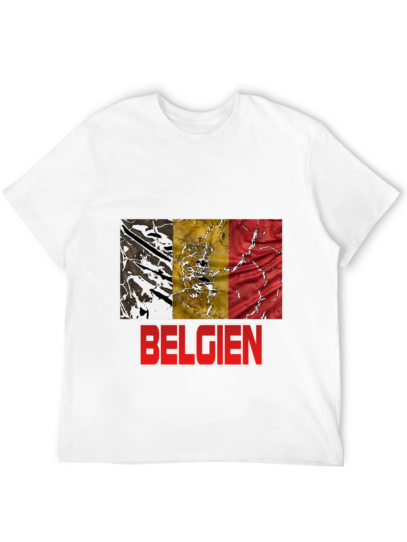 Belgien Flag T-Shirt - Black