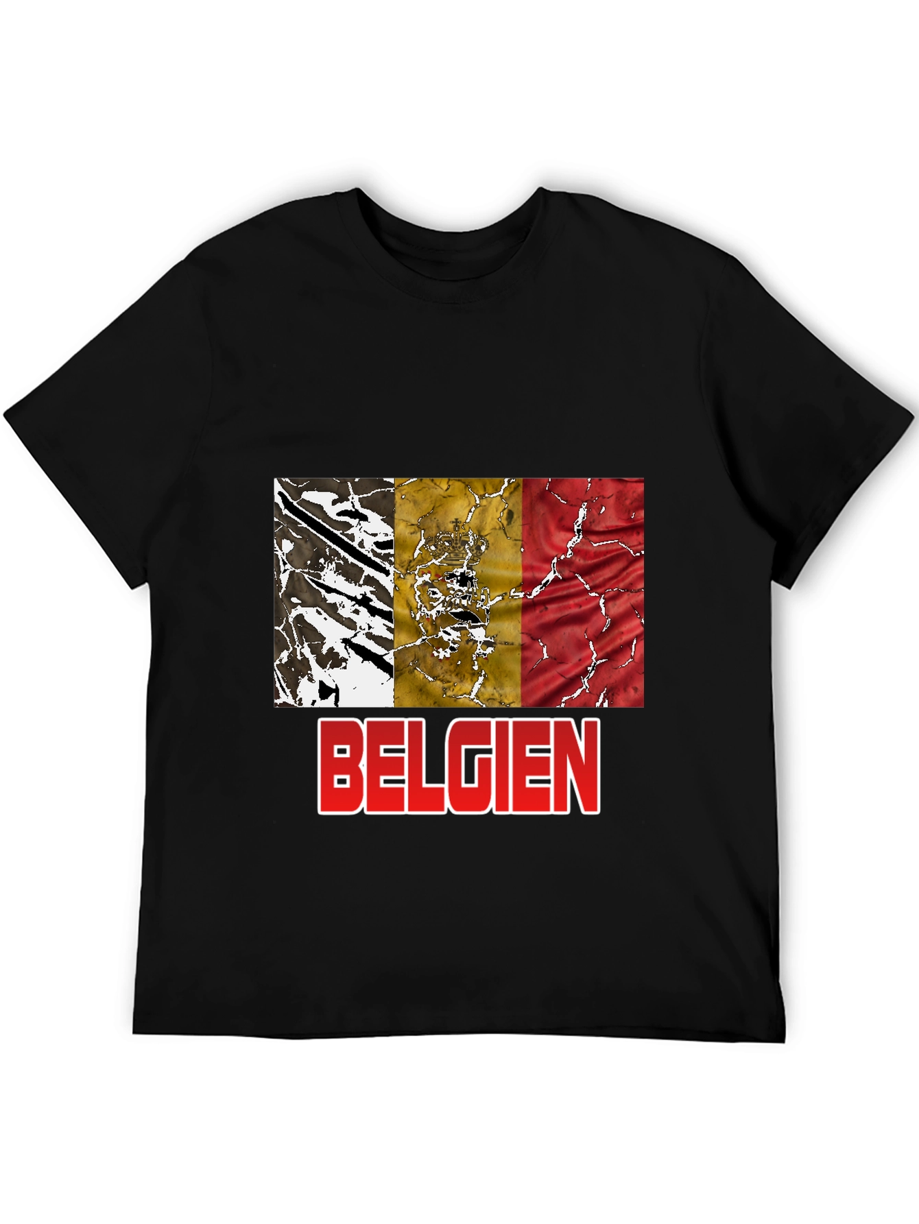 Belgien Flag T-Shirt - Black