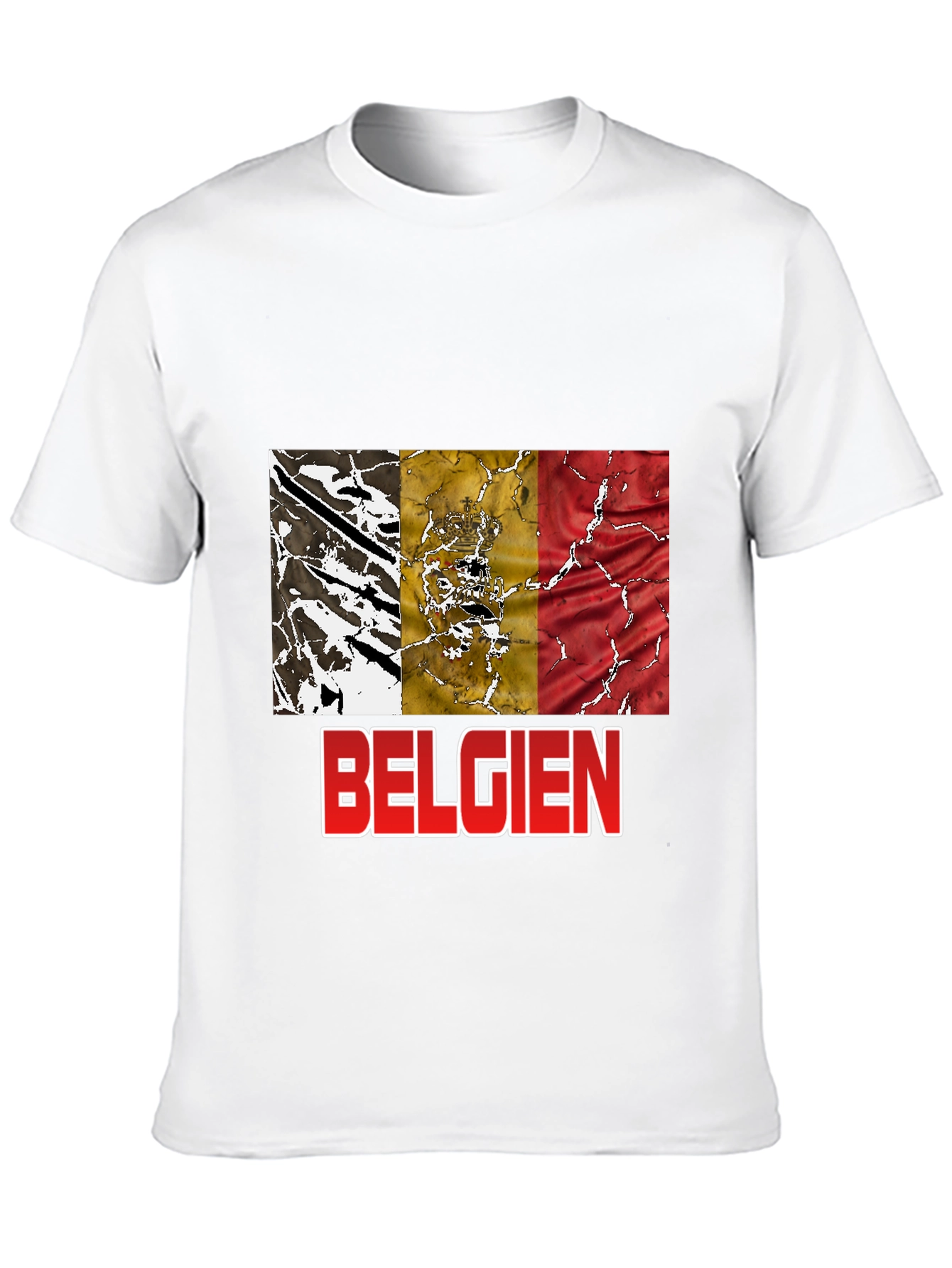 Belgien Flag T-Shirt - Black