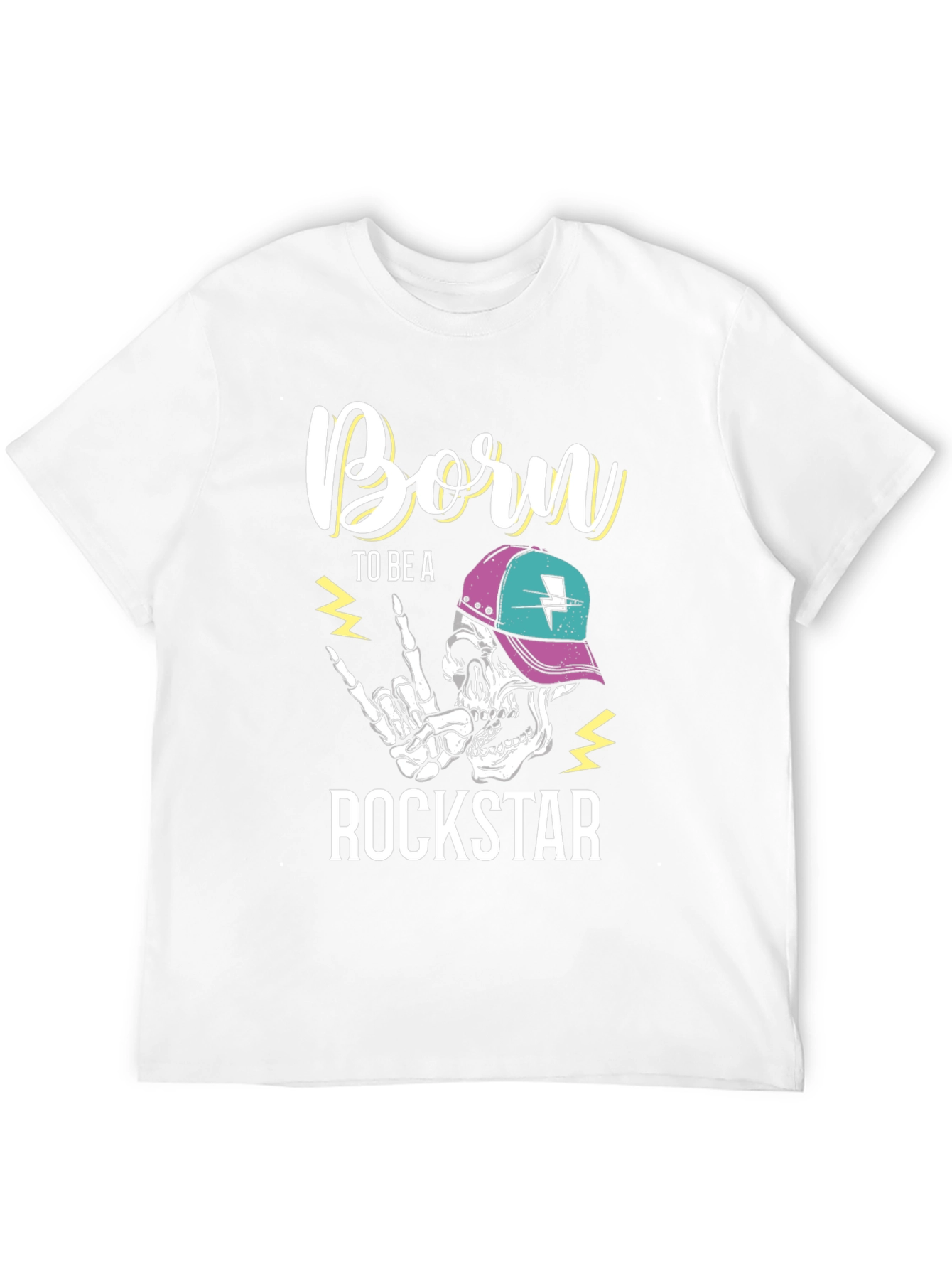 Born to be a Rockstar Skeleton T-Shirt