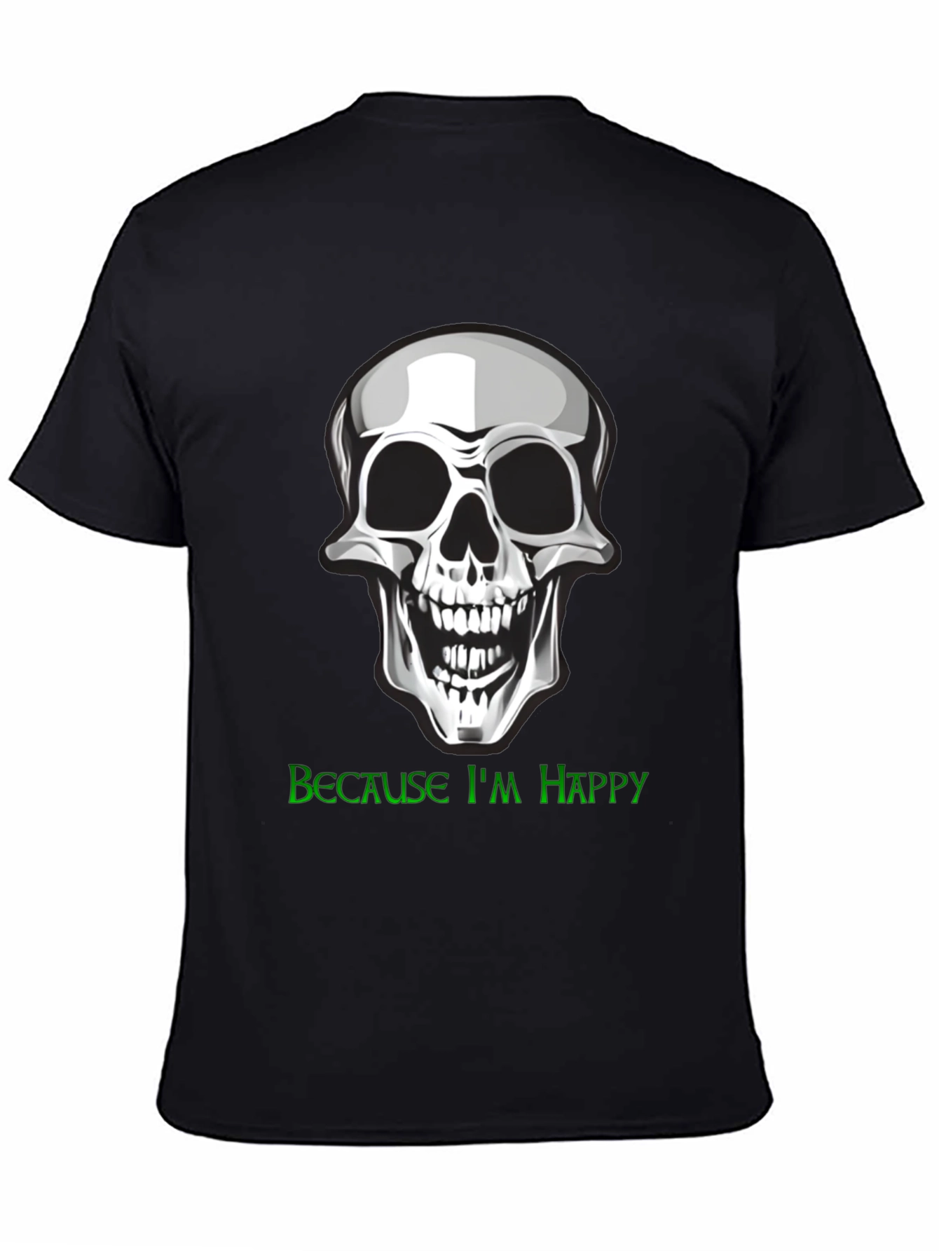 Skull Graphic T-Shirt - Because Im Happy!