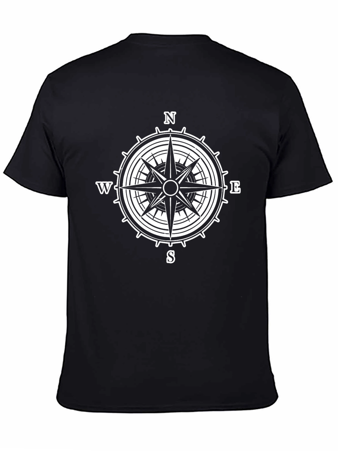Compass Rose T-Shirt - Black Graphic Tee