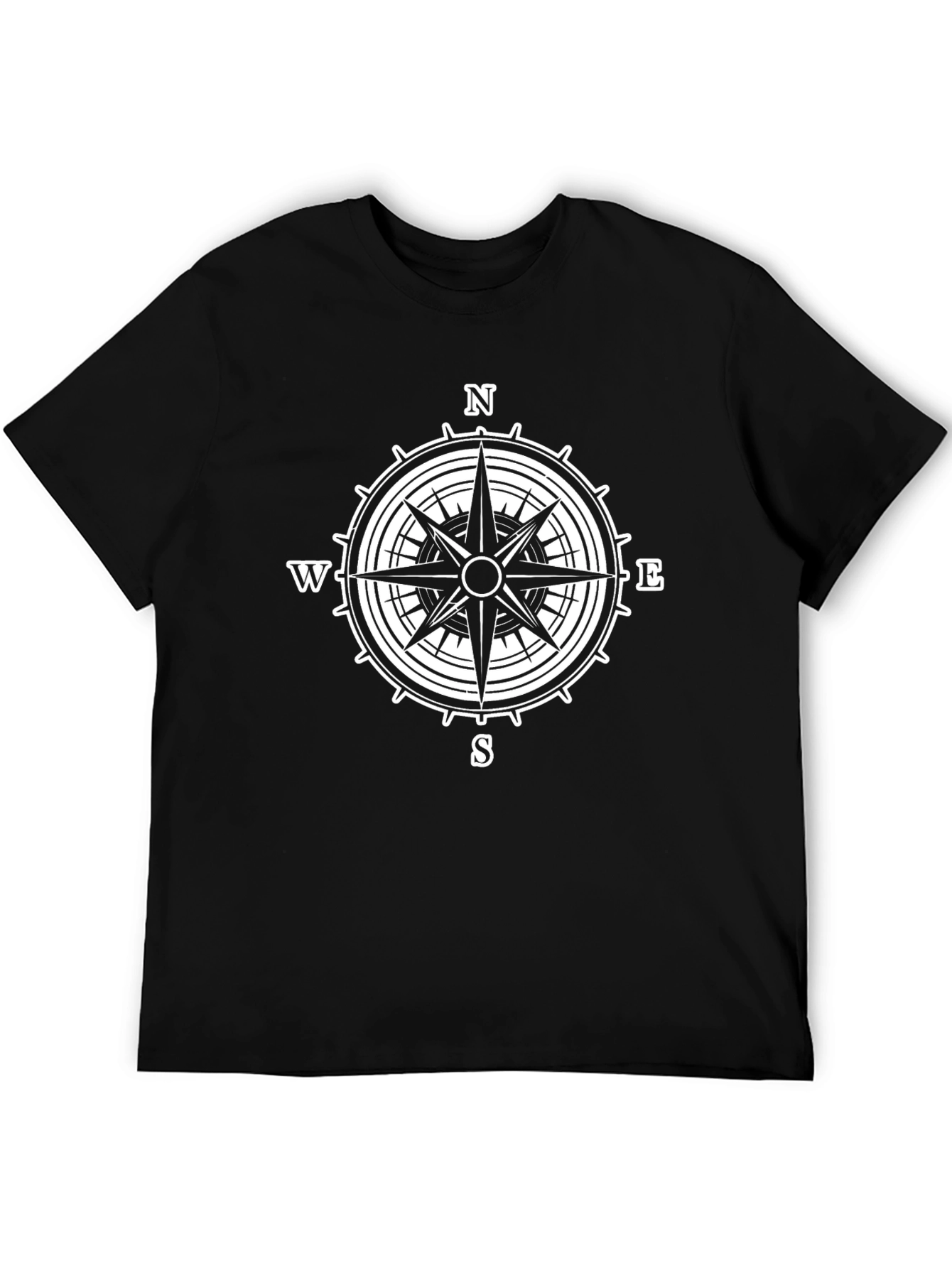 Compass Rose T-Shirt - Black Graphic Tee