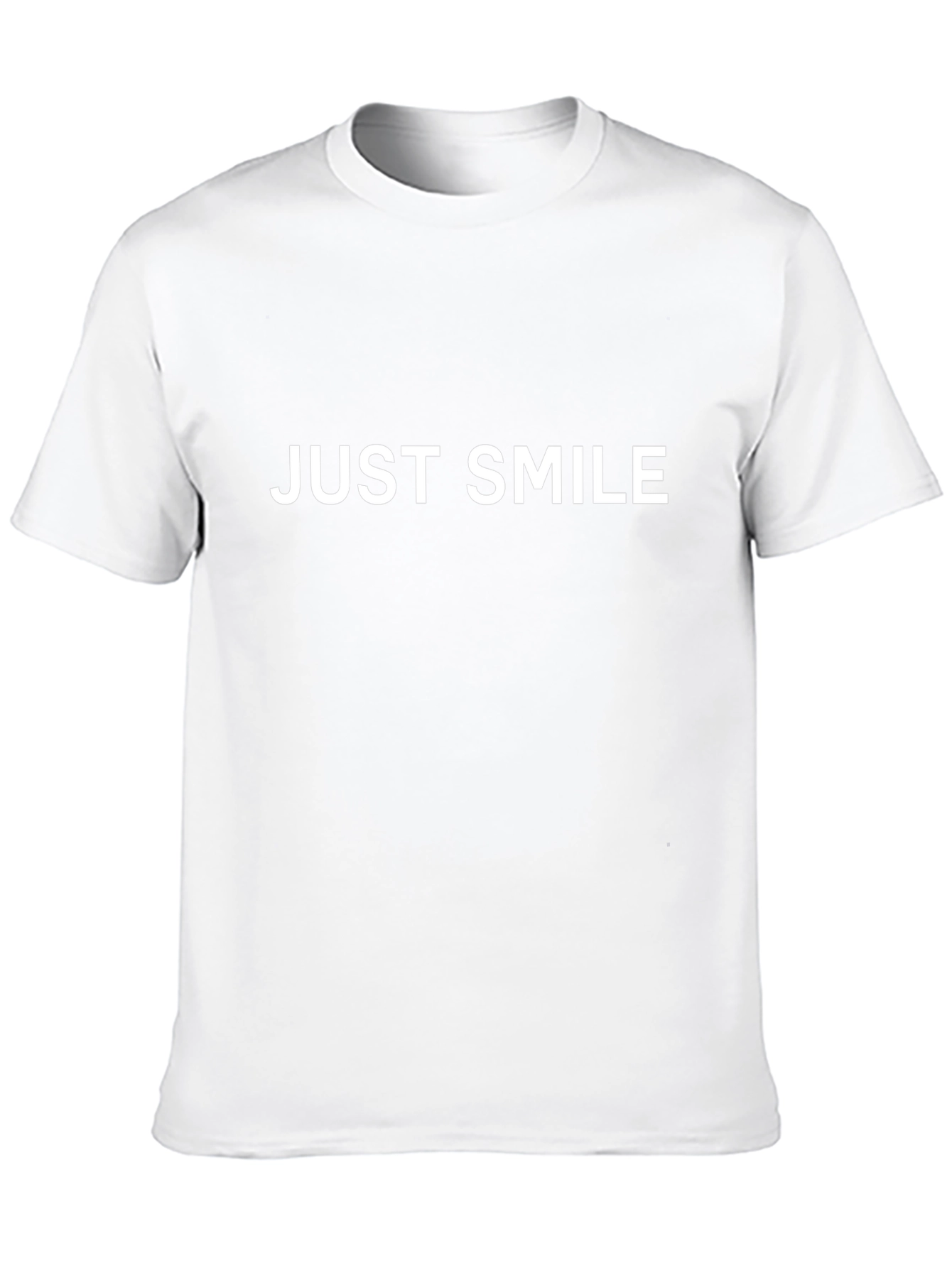 Just Smile Black T-Shirt - Positive Vibes Tee
