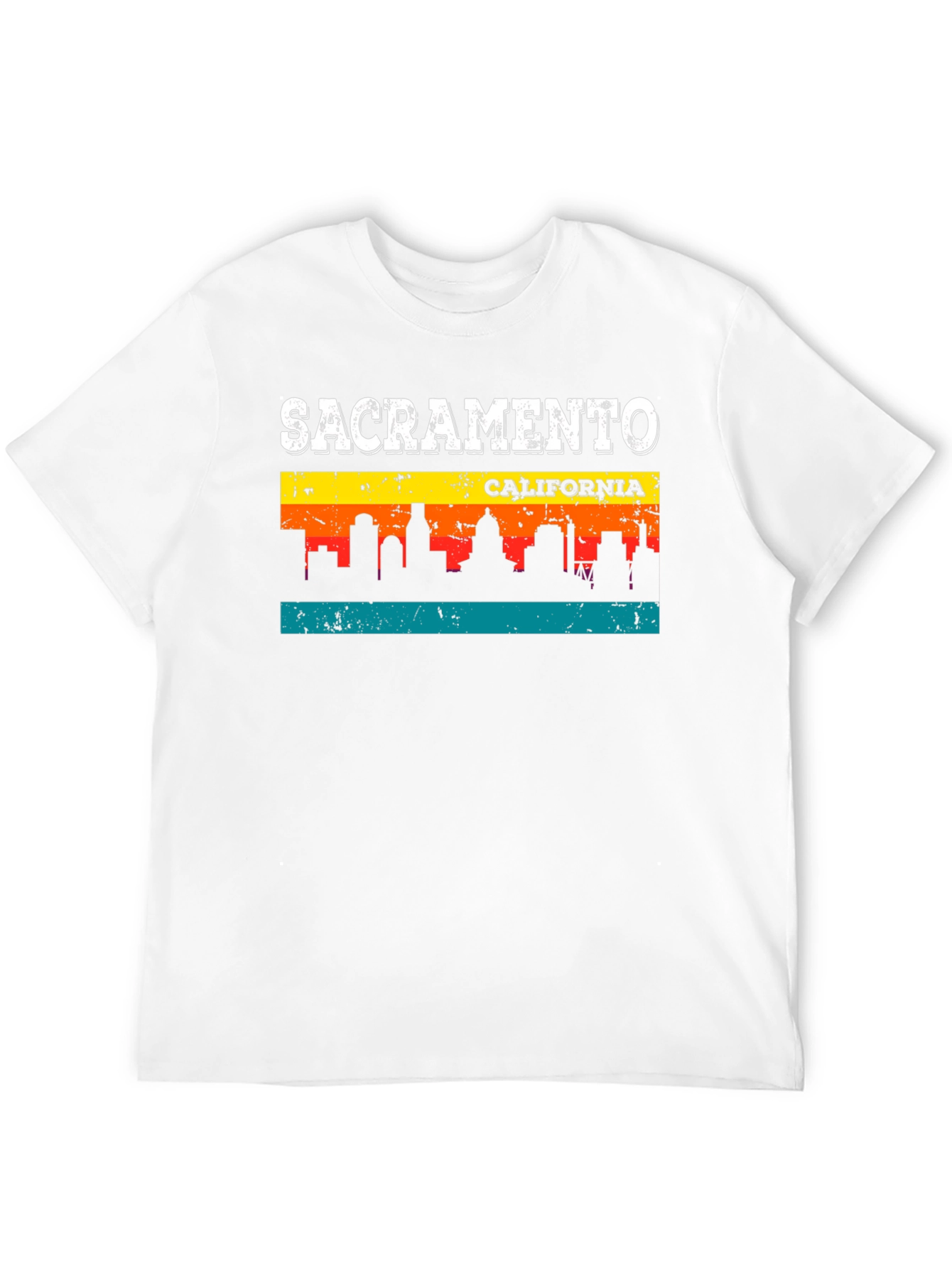 Sacramento California Skyline Graphic T-Shirt