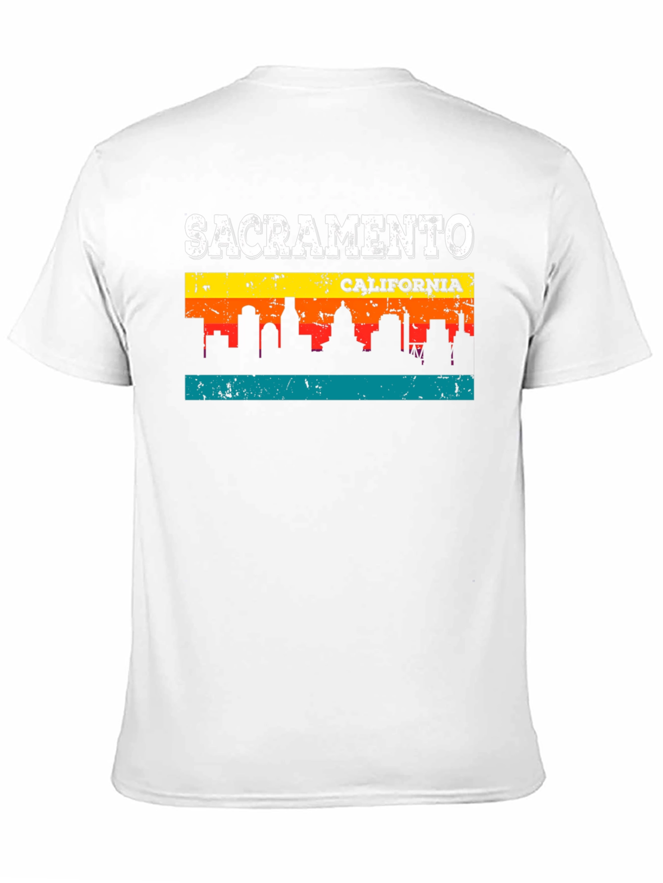 Sacramento California Skyline Graphic T-Shirt