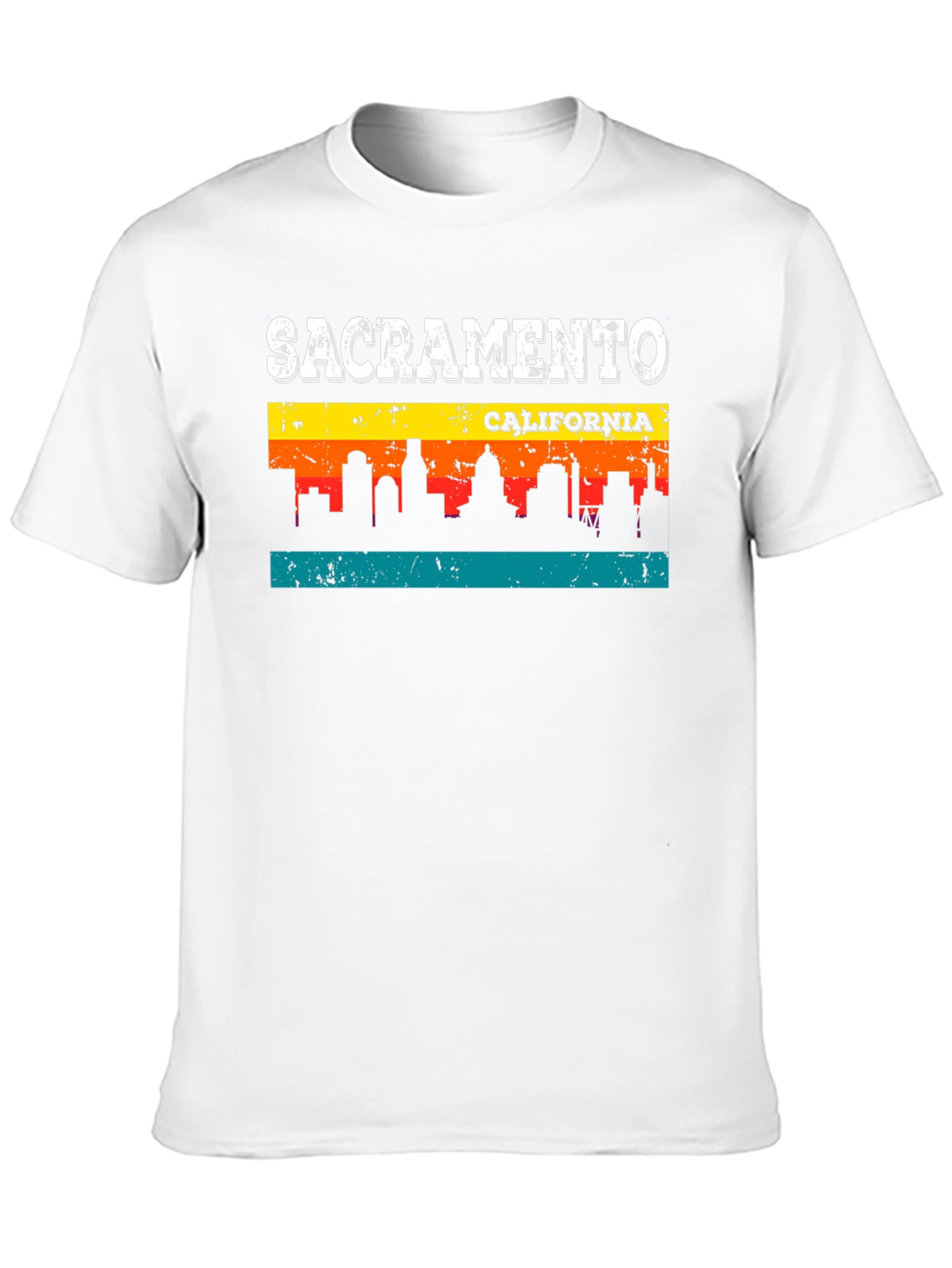 Sacramento California Skyline Graphic T-Shirt