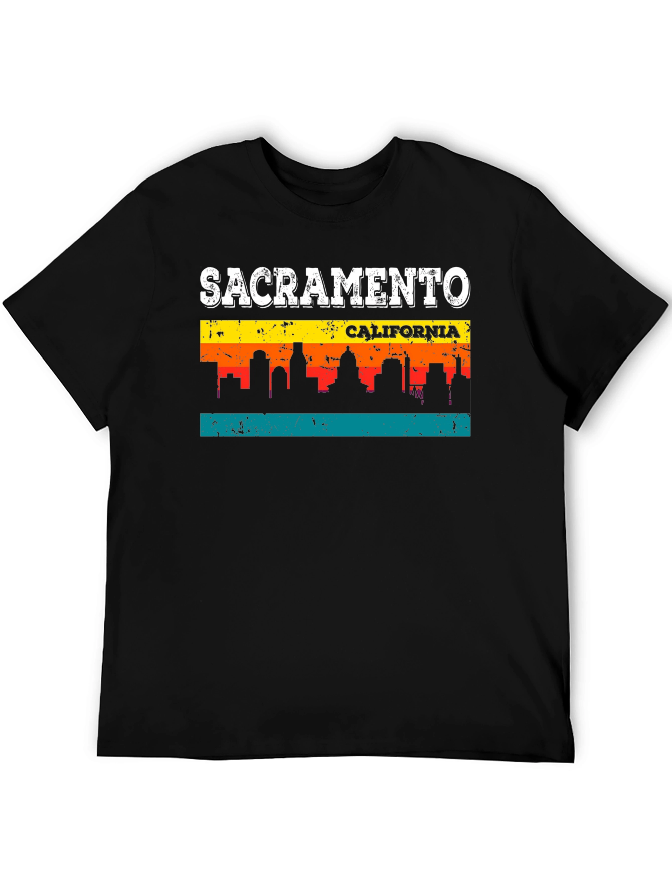 Sacramento California Skyline Graphic T-Shirt