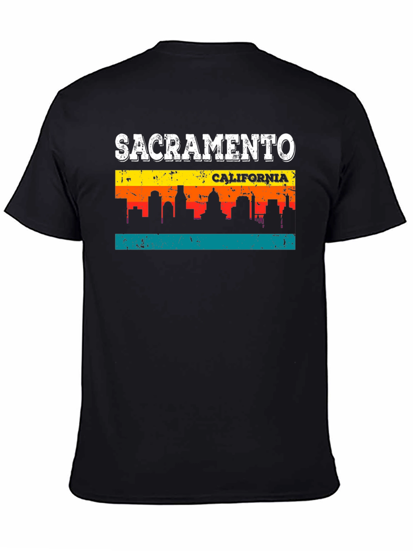 Sacramento California Skyline Graphic T-Shirt