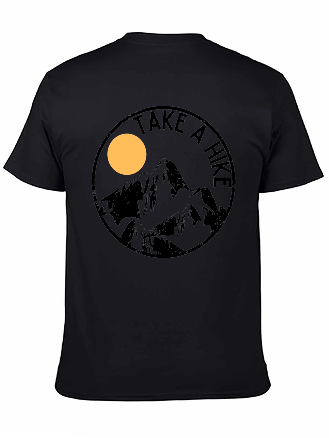 Take a Hike Mountain Graphic T-Shirt - Black