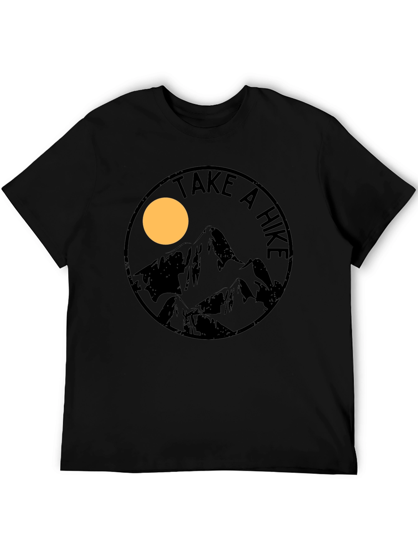 Take a Hike Mountain Graphic T-Shirt - Black