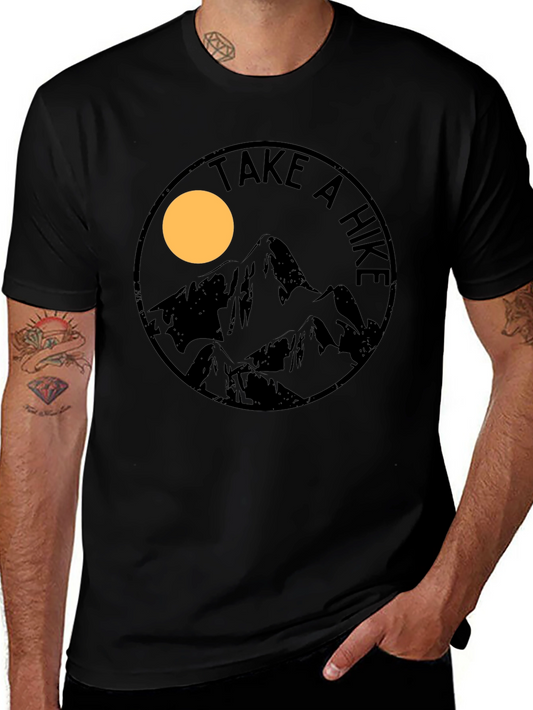 Take a Hike Mountain Graphic T-Shirt - Black