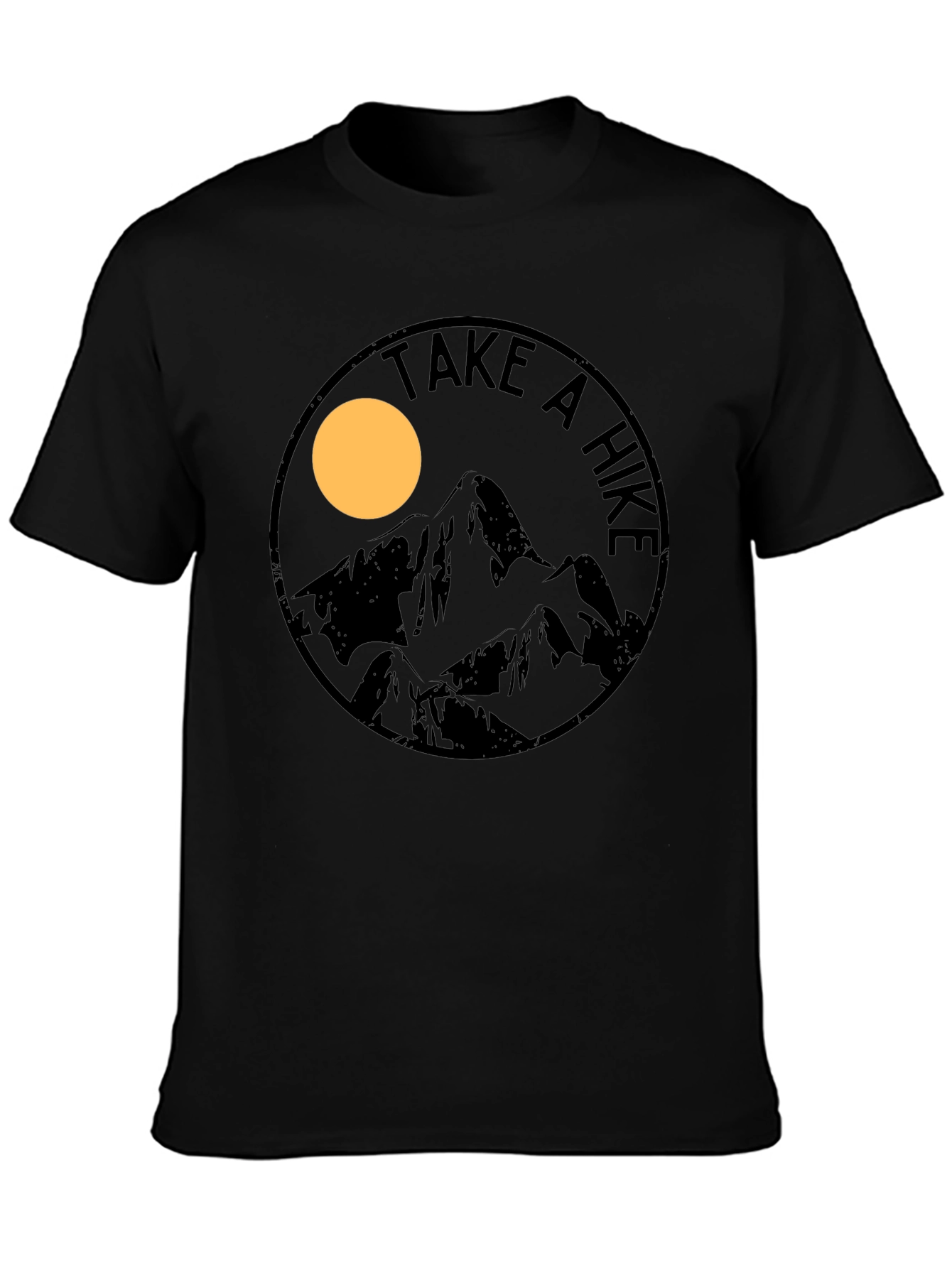 Take a Hike Mountain Graphic T-Shirt - Black