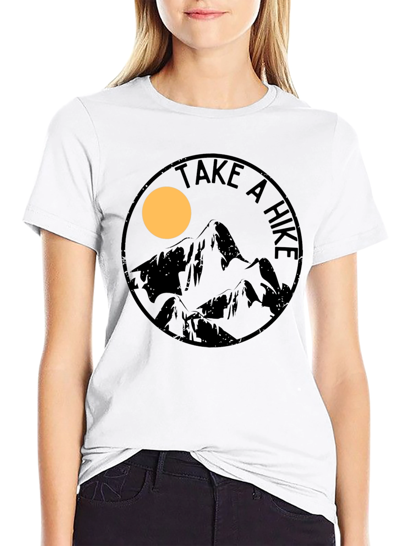 Take a Hike Mountain Graphic T-Shirt - Black