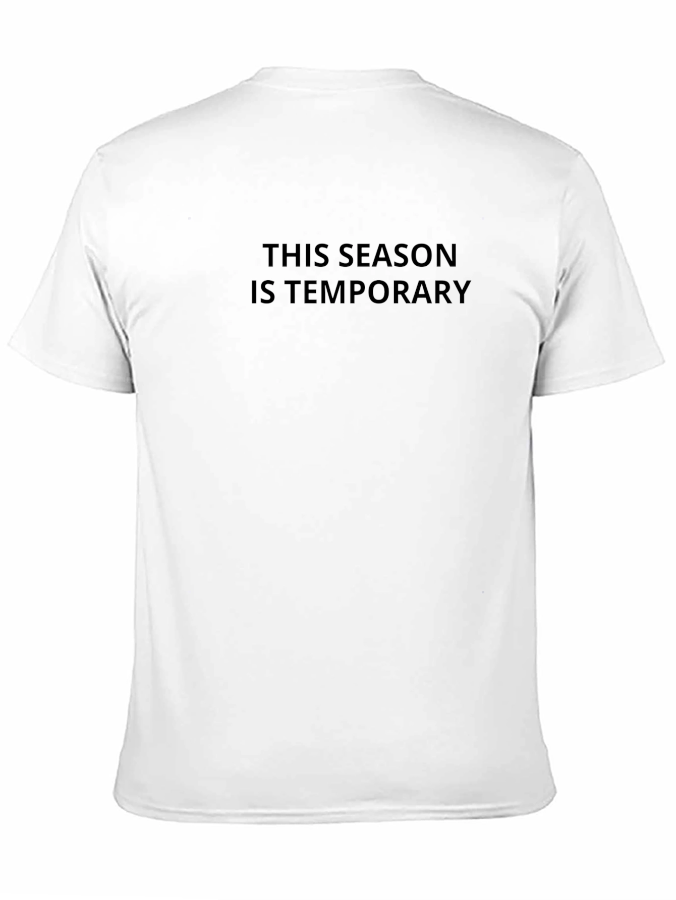 Temporary Season Black T-Shirt - Stylish Comfort