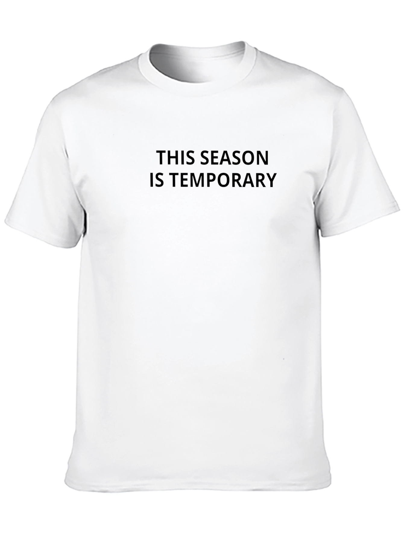 Temporary Season Black T-Shirt - Stylish Comfort