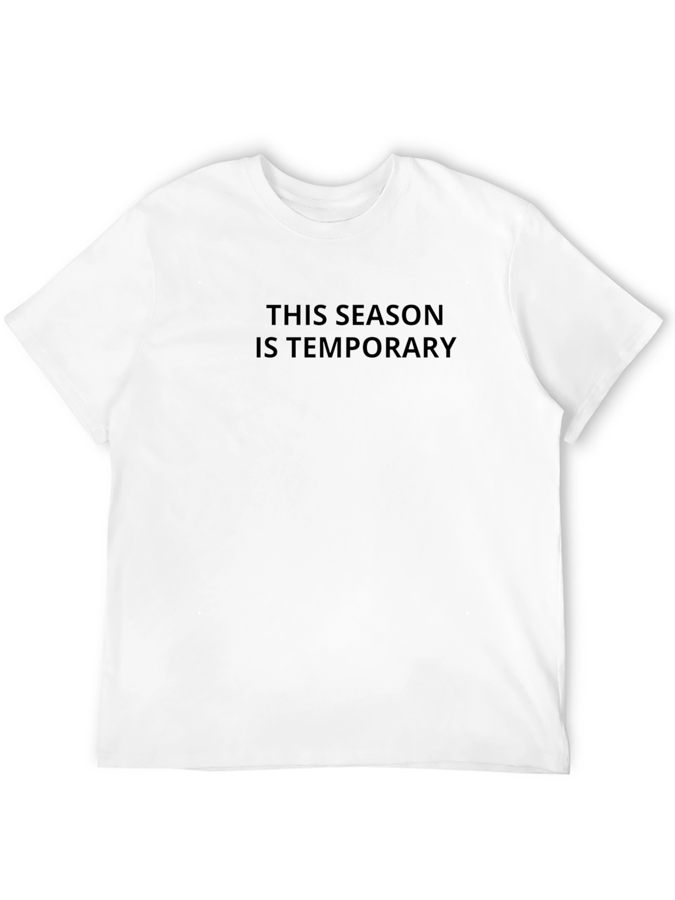 Temporary Season Black T-Shirt - Stylish Comfort
