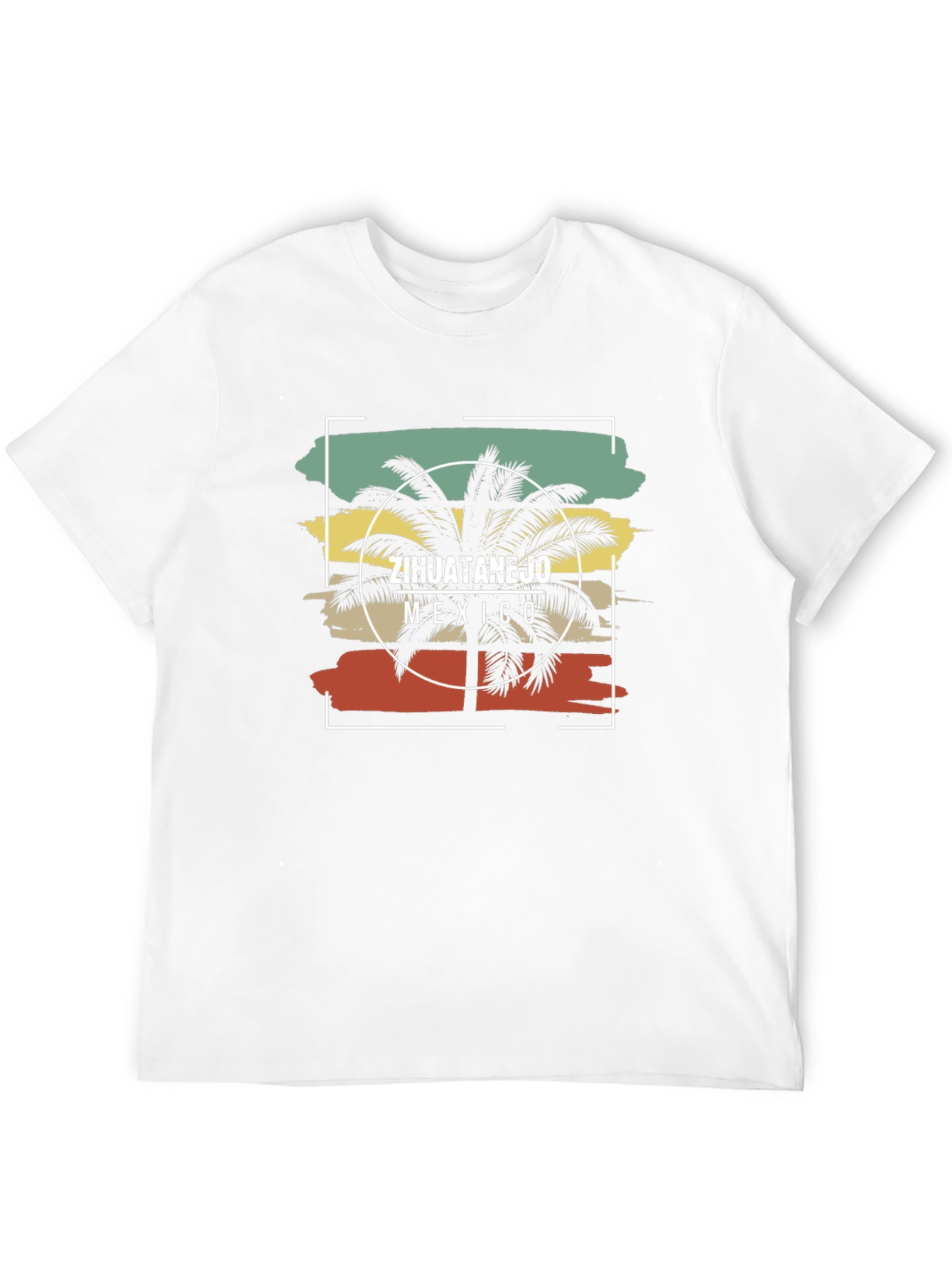 Zihuatanejo Mexico Palm Tree Graphic Tee