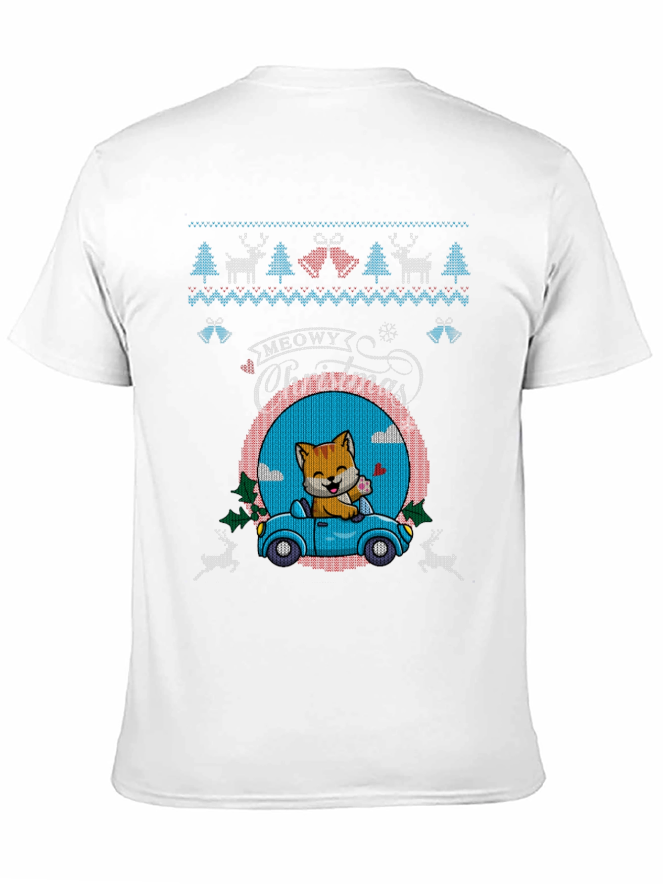 Meowy Christmas Cat Lover T-Shirt