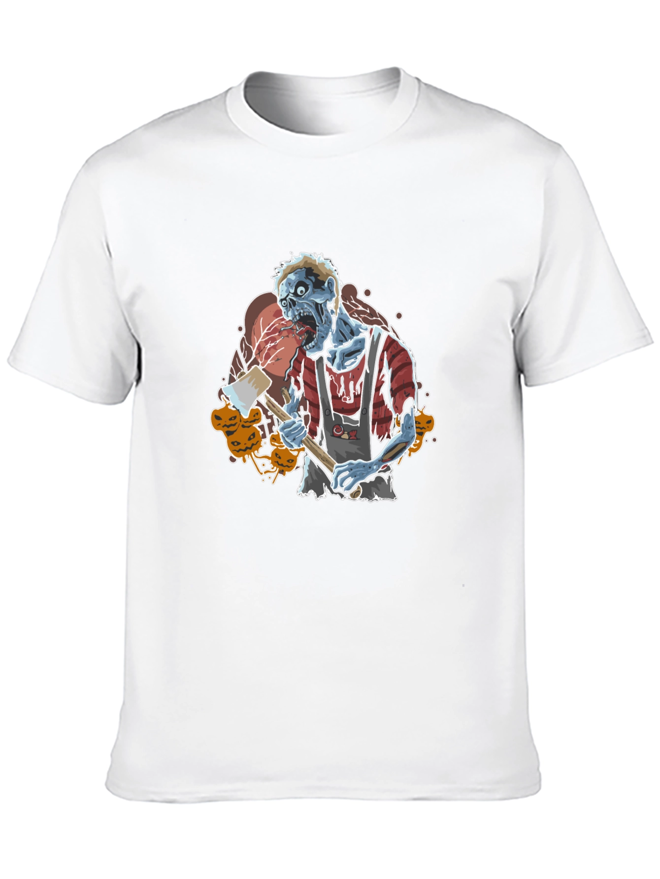 Zombie Butcher Graphic Tee - Halloween Style
