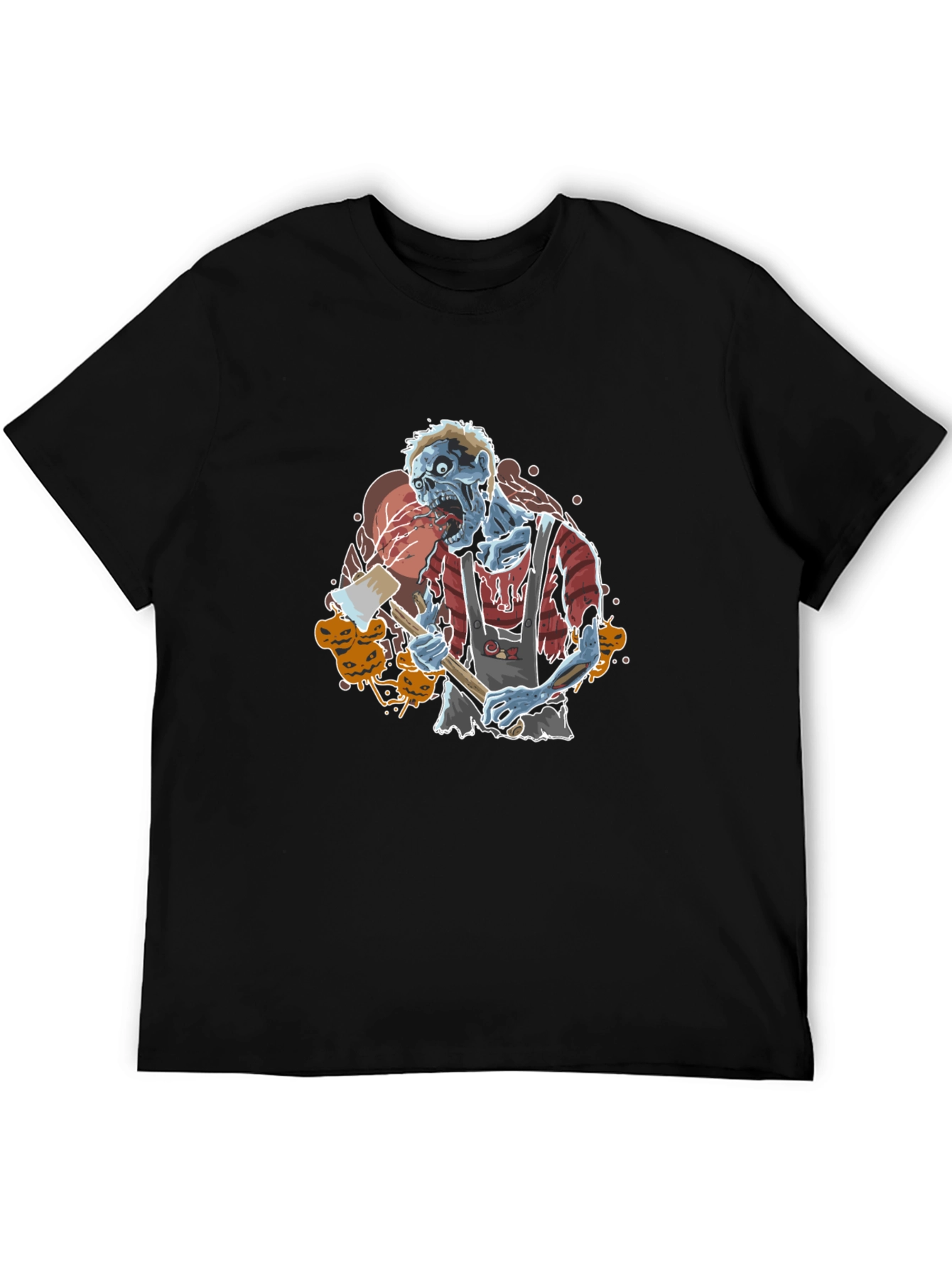 Zombie Butcher Graphic Tee - Halloween Style