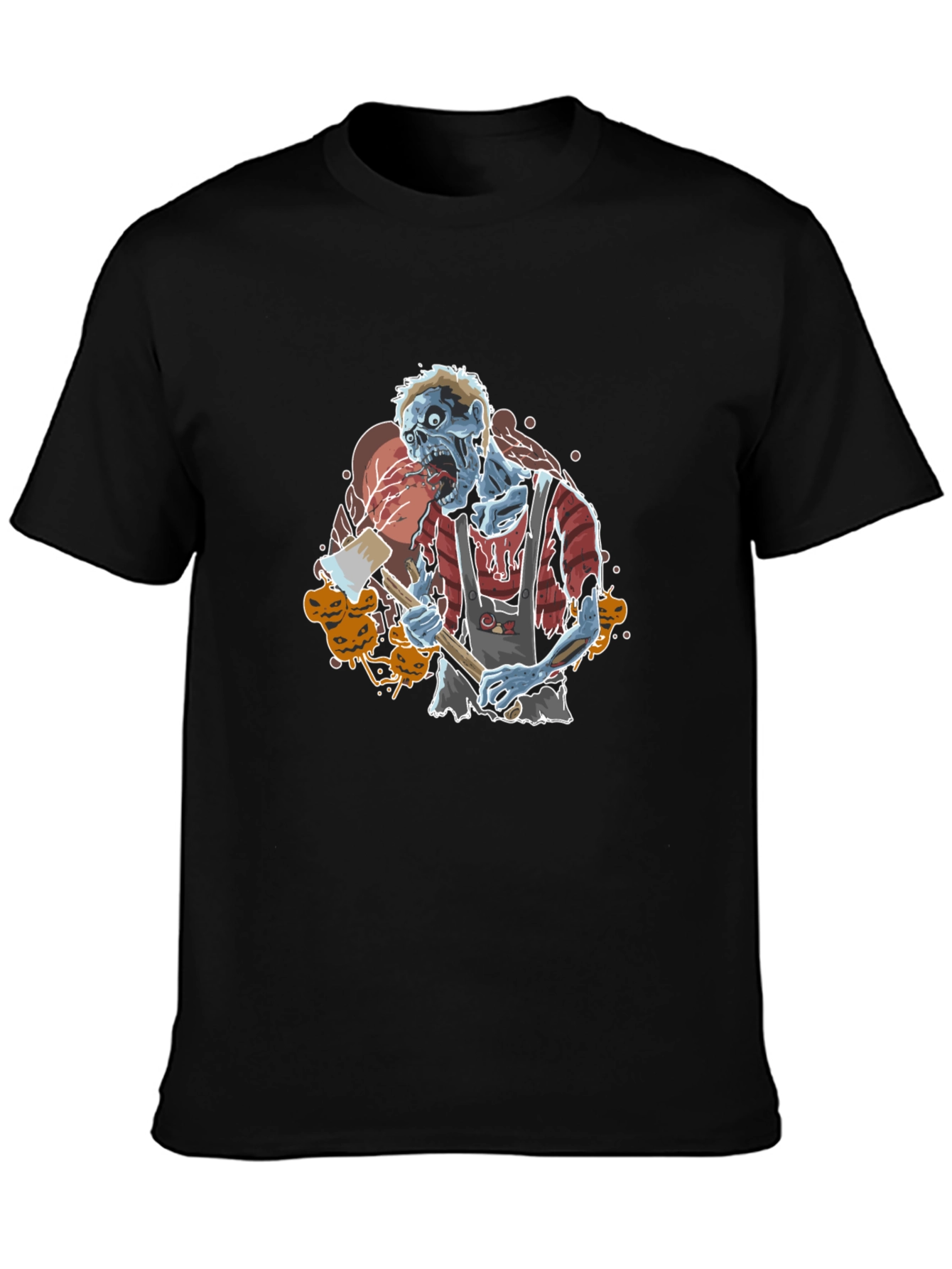 Zombie Butcher Graphic Tee - Halloween Style