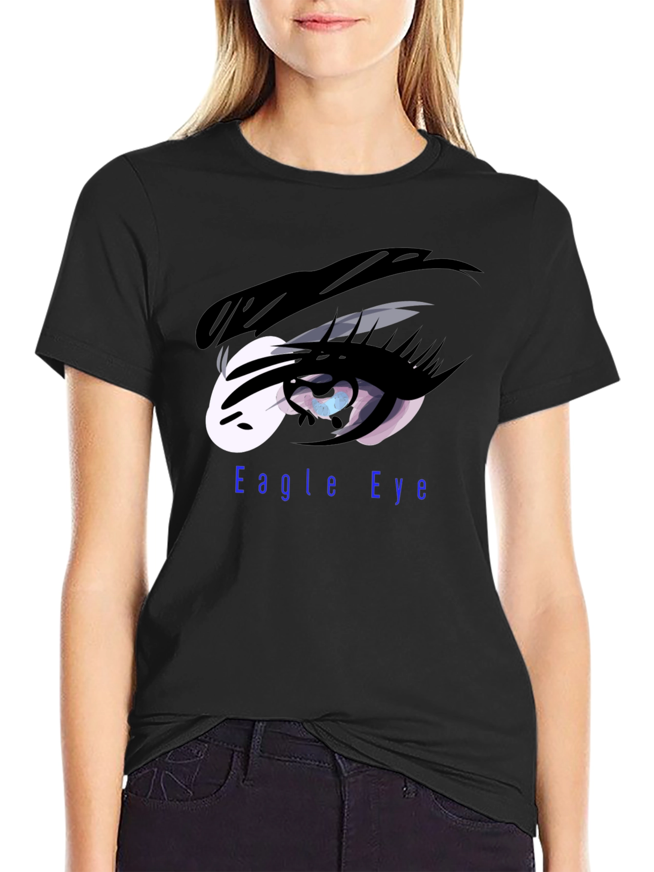Eagle Eye Graphic T-Shirt - Black