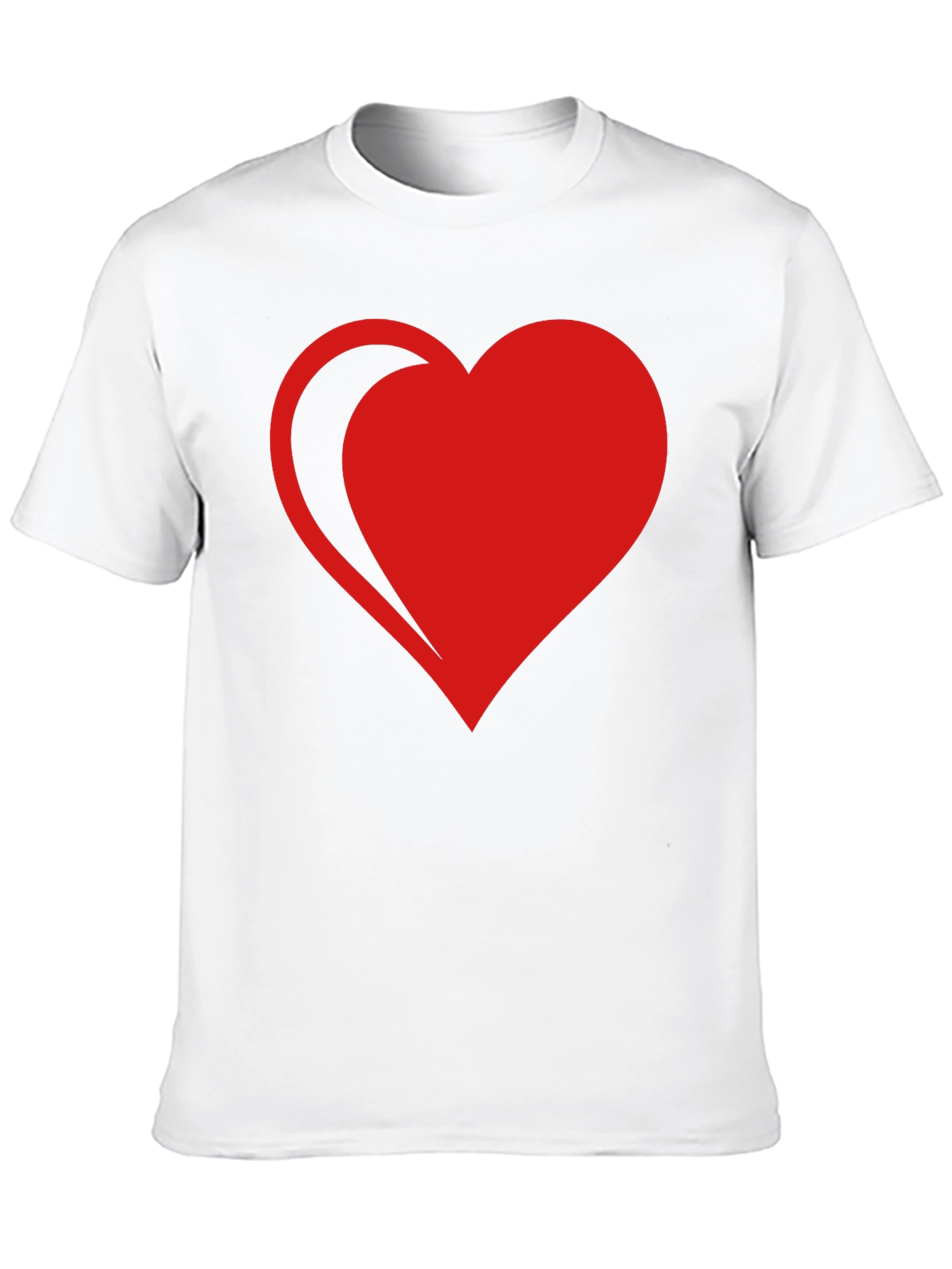 Red Heart Graphic Black T-Shirt