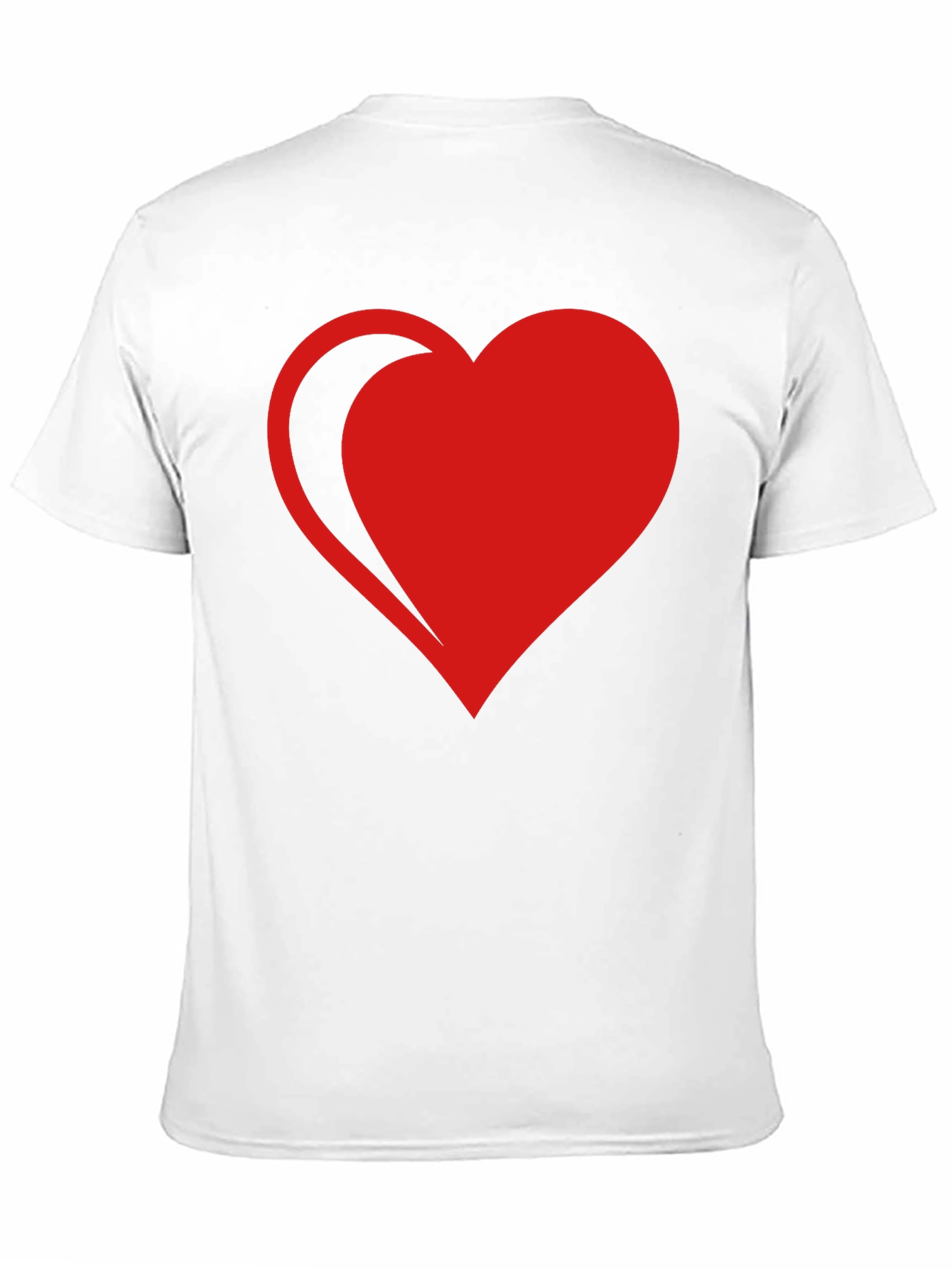 Red Heart Graphic Black T-Shirt