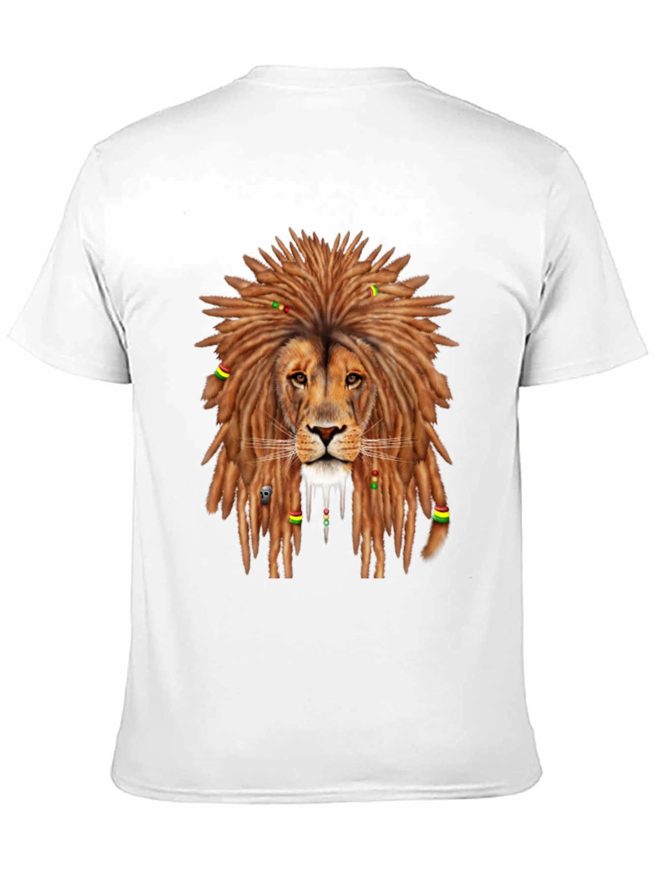 Rasta Lion Graphic Tee - Mens Black T-Shirt