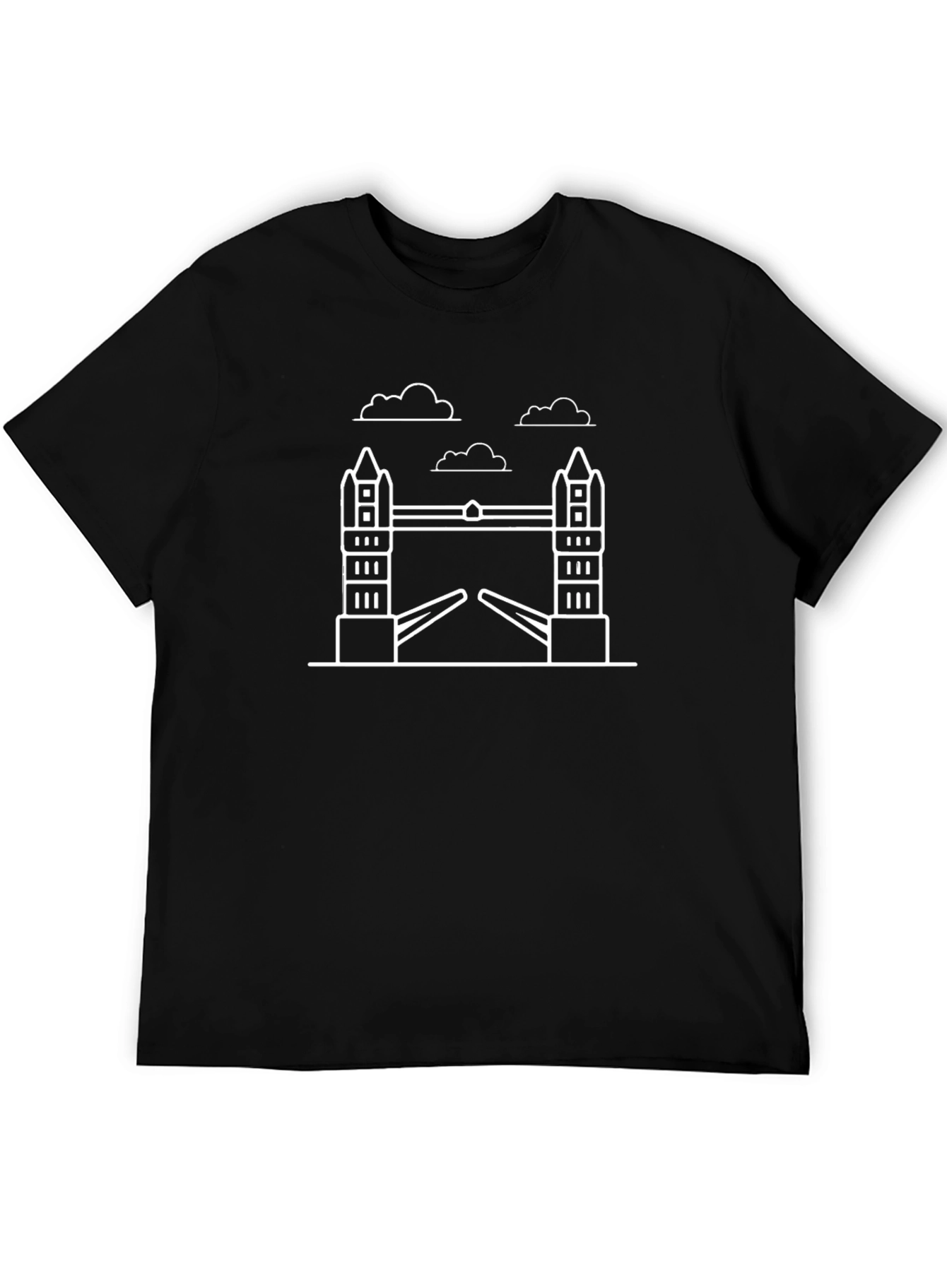London Bridge Graphic Tee - Stylish Black T-Shirt