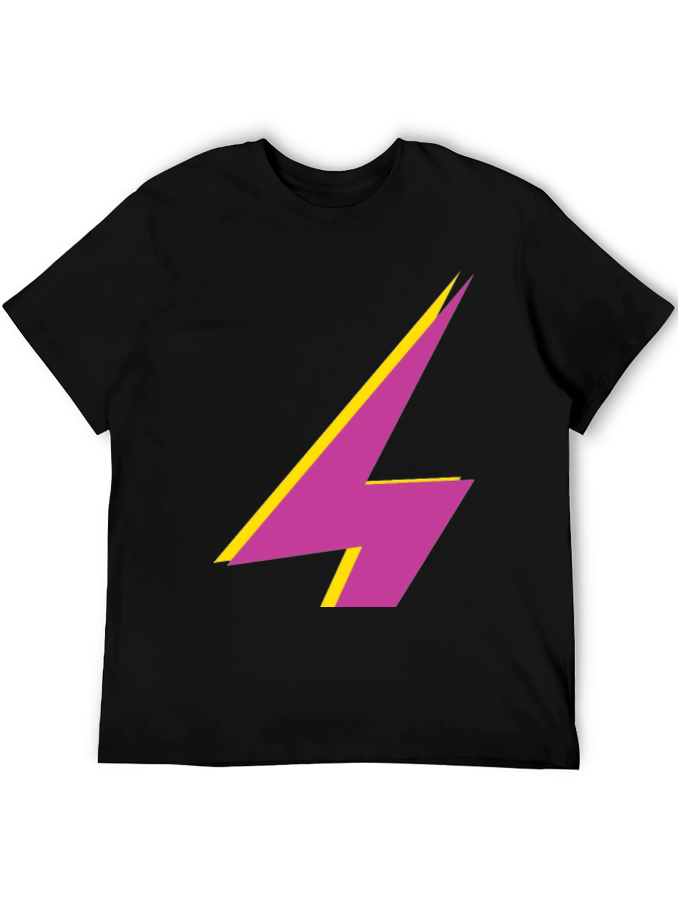 Bold Lightning Bolt Graphic Tee - Modern Style