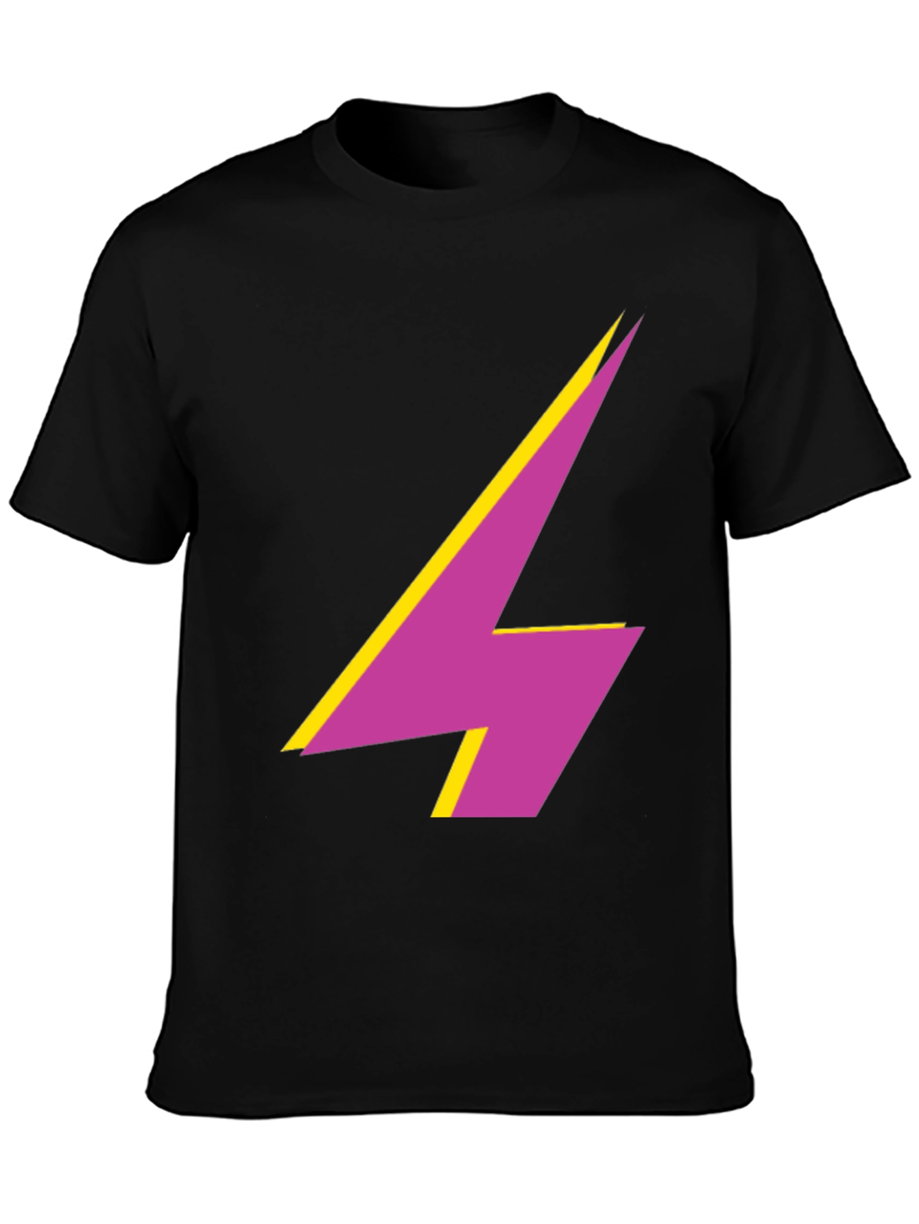 Bold Lightning Bolt Graphic Tee - Modern Style