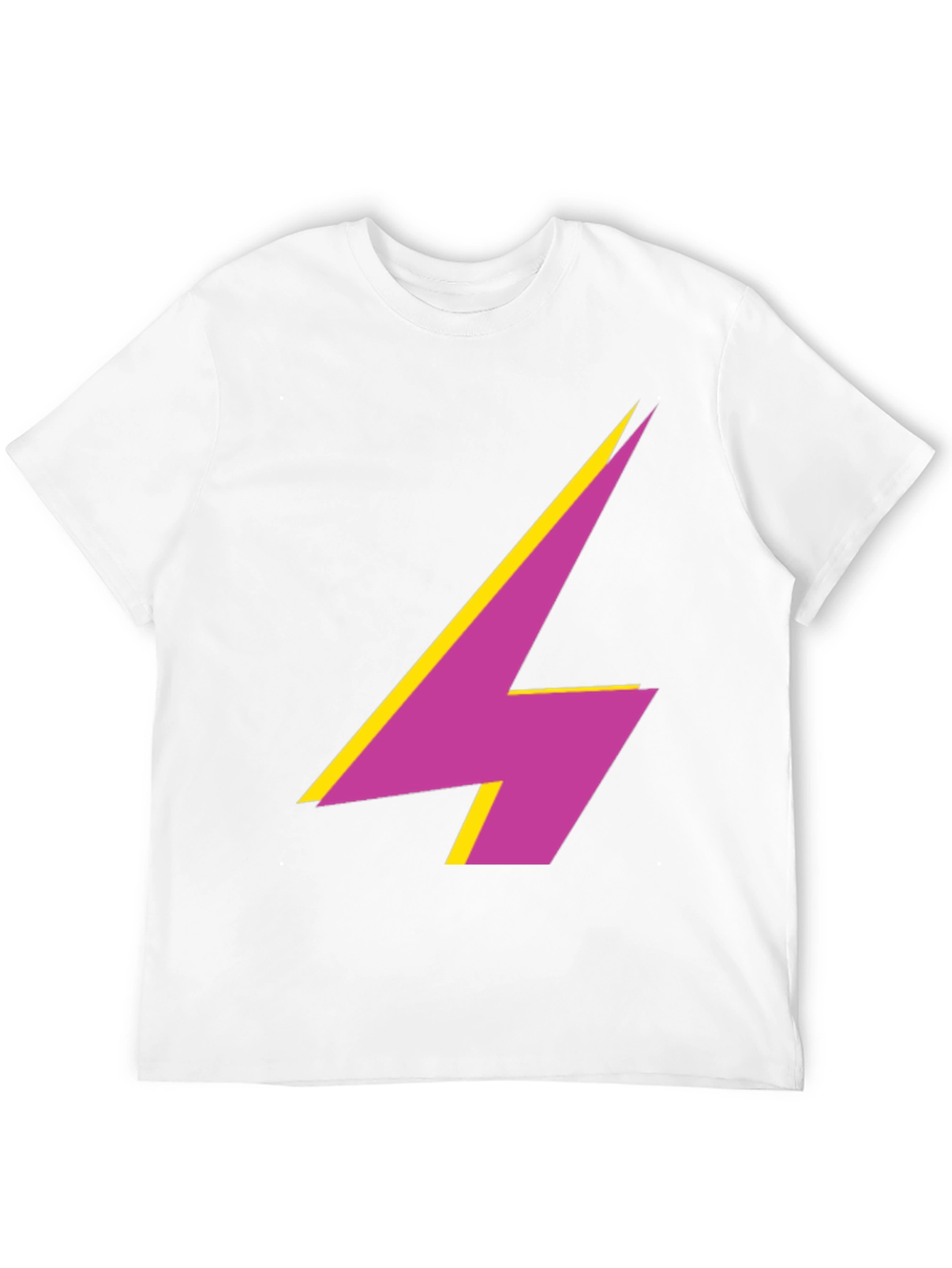 Bold Lightning Bolt Graphic Tee - Modern Style