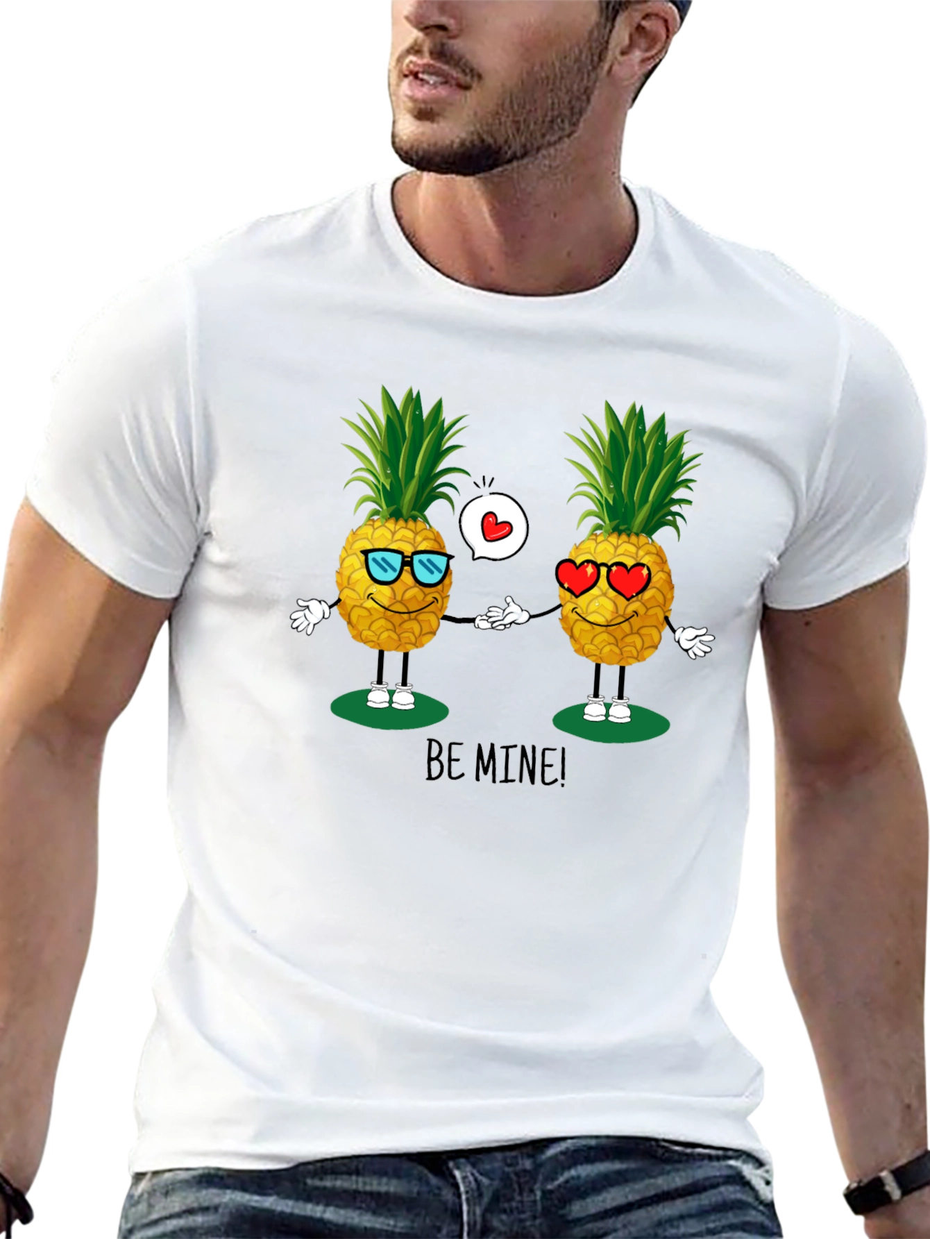 Pineapple Be Mine! Graphic T-Shirt