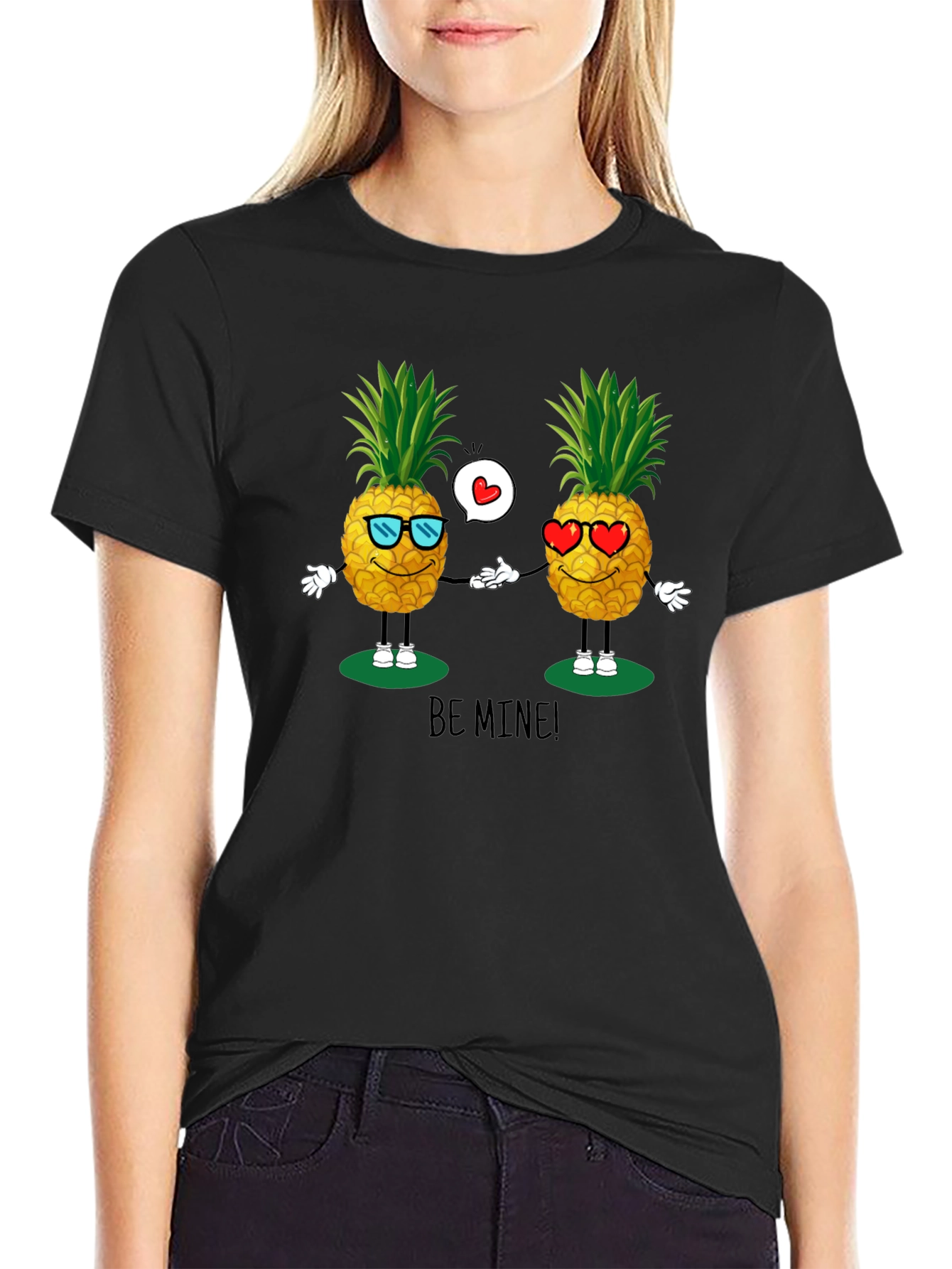 Pineapple Be Mine! Graphic T-Shirt