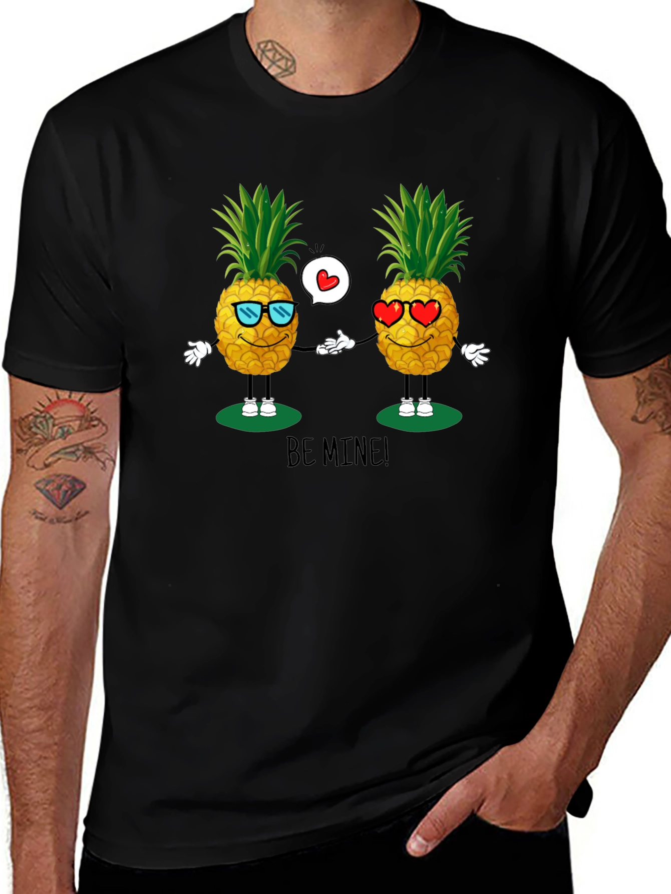 Pineapple Be Mine! Graphic T-Shirt
