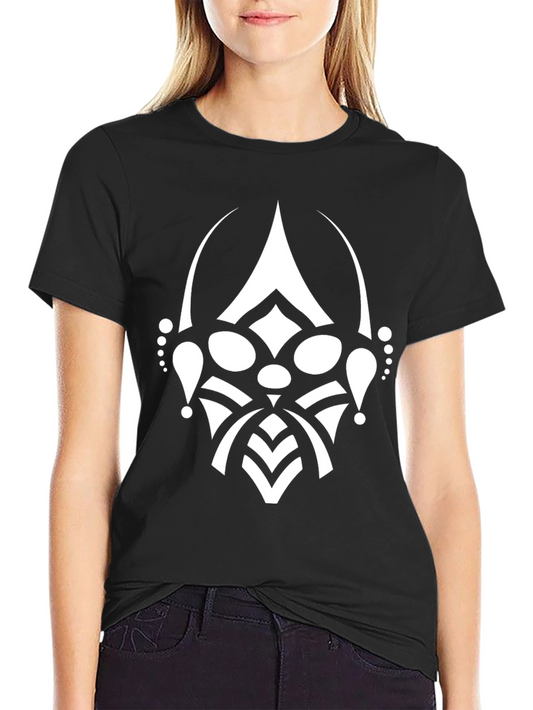 Tribal Face Graphic Black T-Shirt