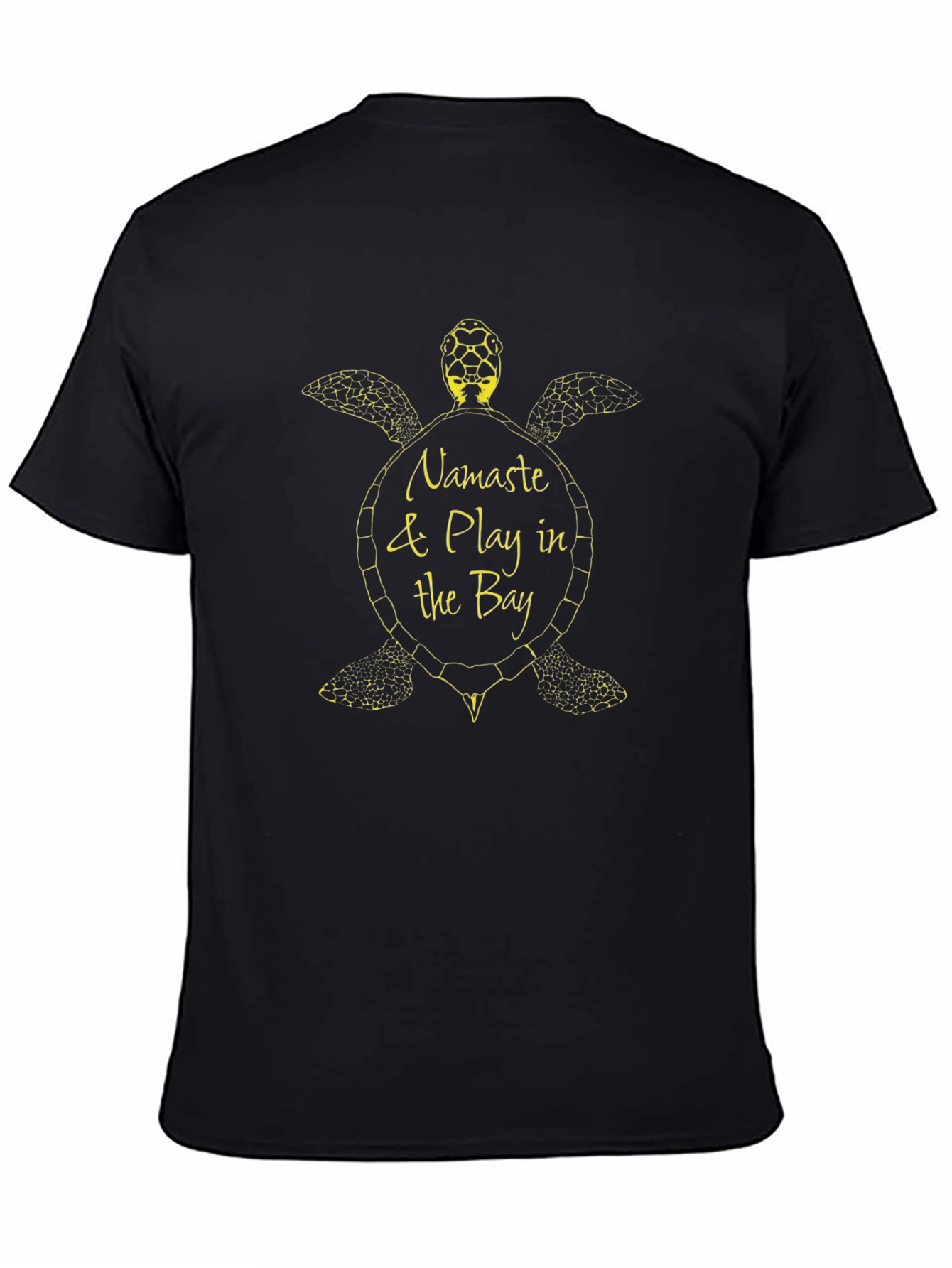 Namaste & Play in the Bay Turtle Graphic T-Shirt