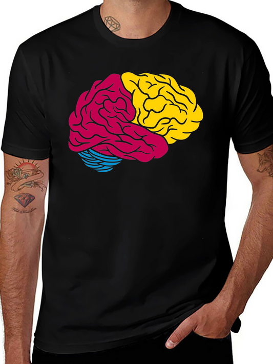Brain Graphic Tee - Colorful Mind T-Shirt