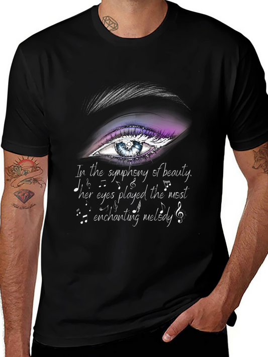 Eye & Melody Graphic T-Shirt - Expressive Art Tee
